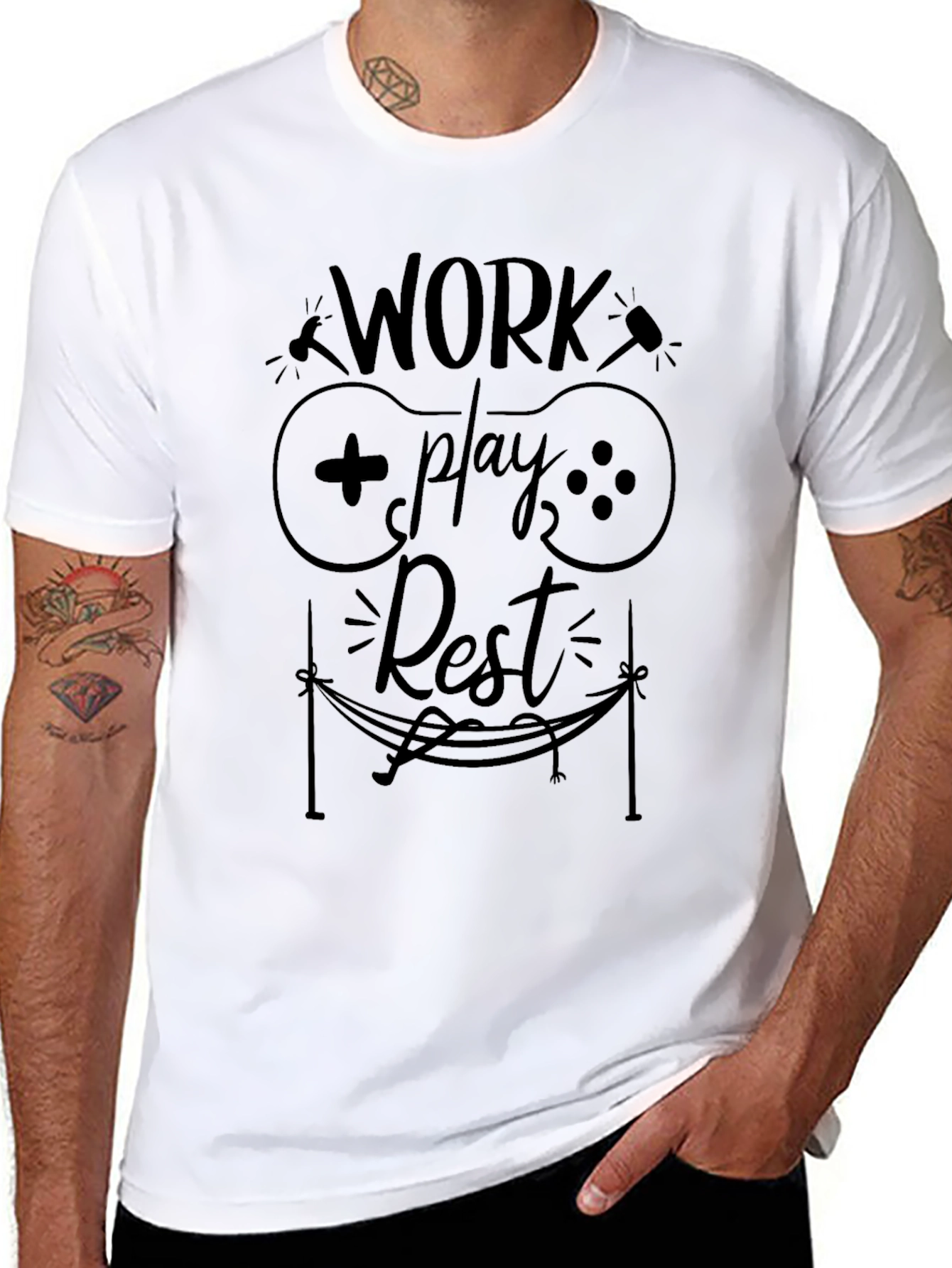 Work Play Rest Graphic Tee
