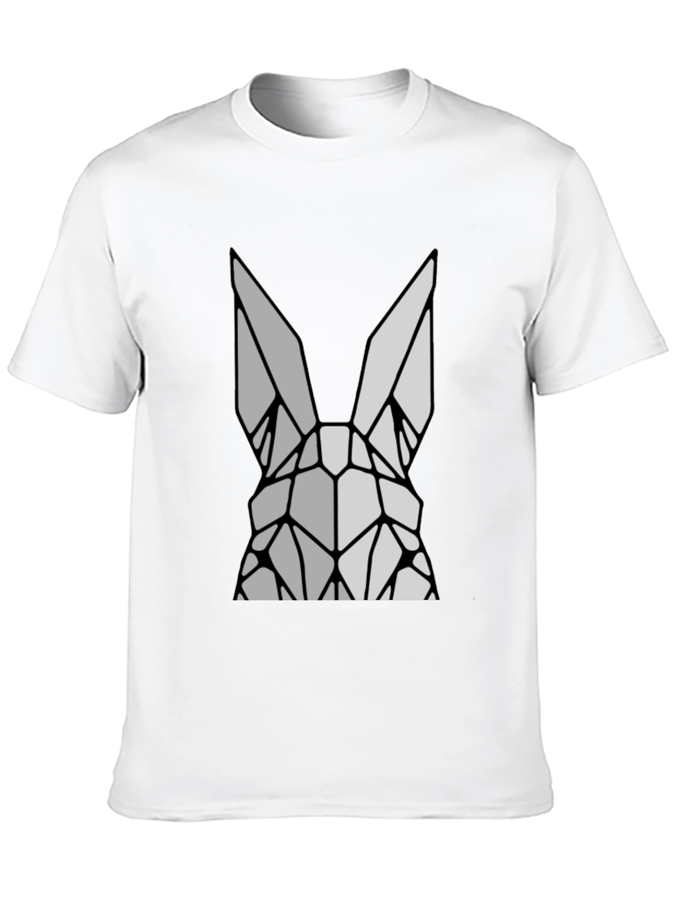 Geometric Rabbit Graphic T-Shirt