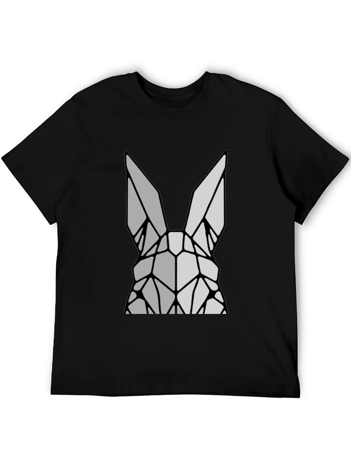 Geometric Rabbit Graphic T-Shirt