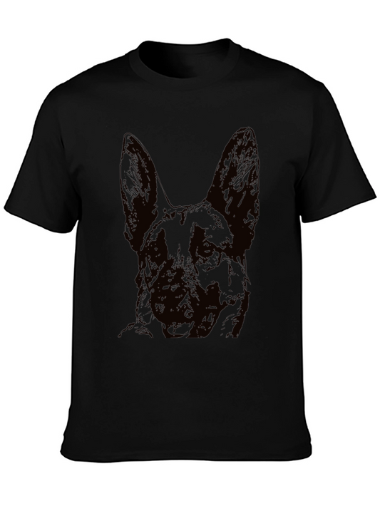 German Shepherd Graphic Tee - Black