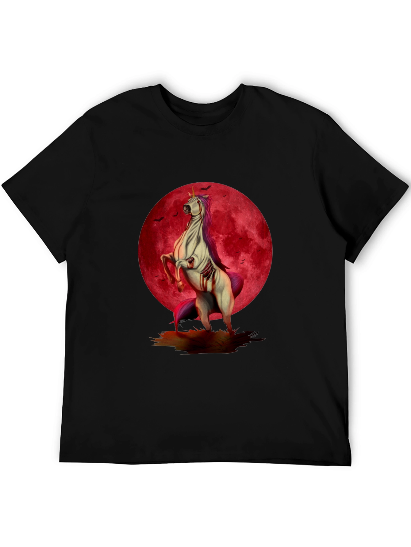 Zombie Unicorn Moon Graphic Tee