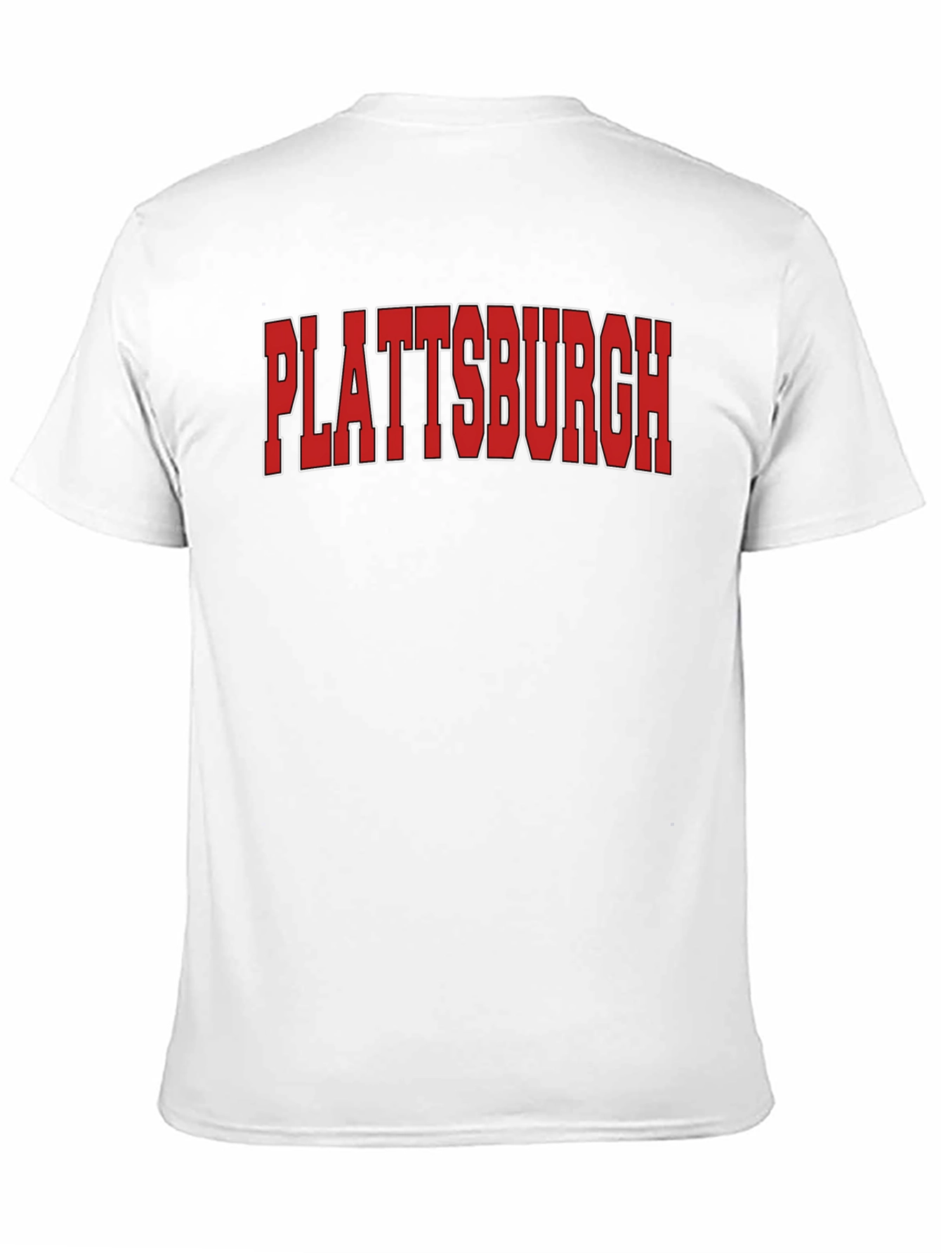 Plattsburgh Bold Graphic Tee - Classic Crew Neck T-Shirt