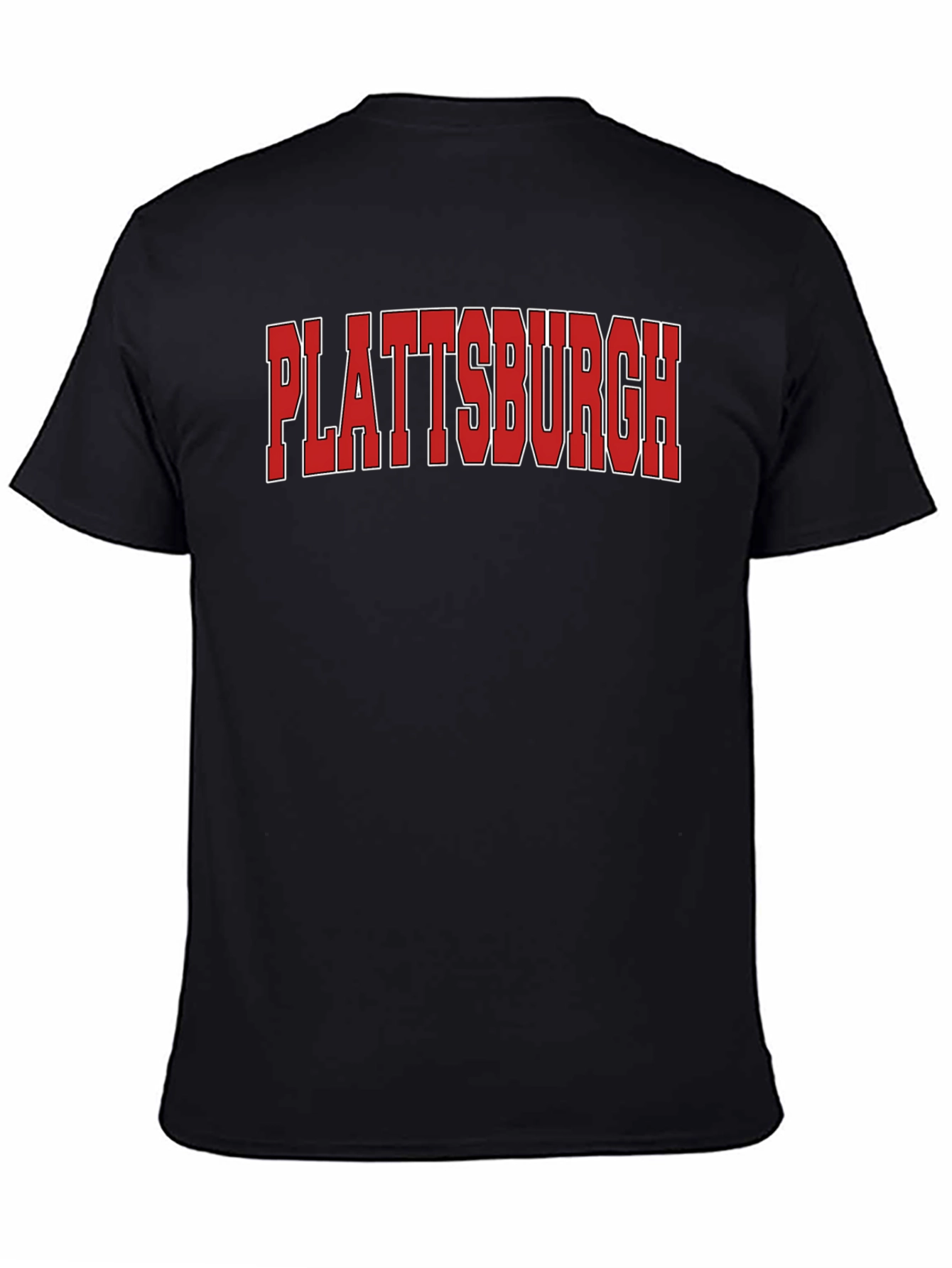 Plattsburgh Bold Graphic Tee - Classic Crew Neck T-Shirt