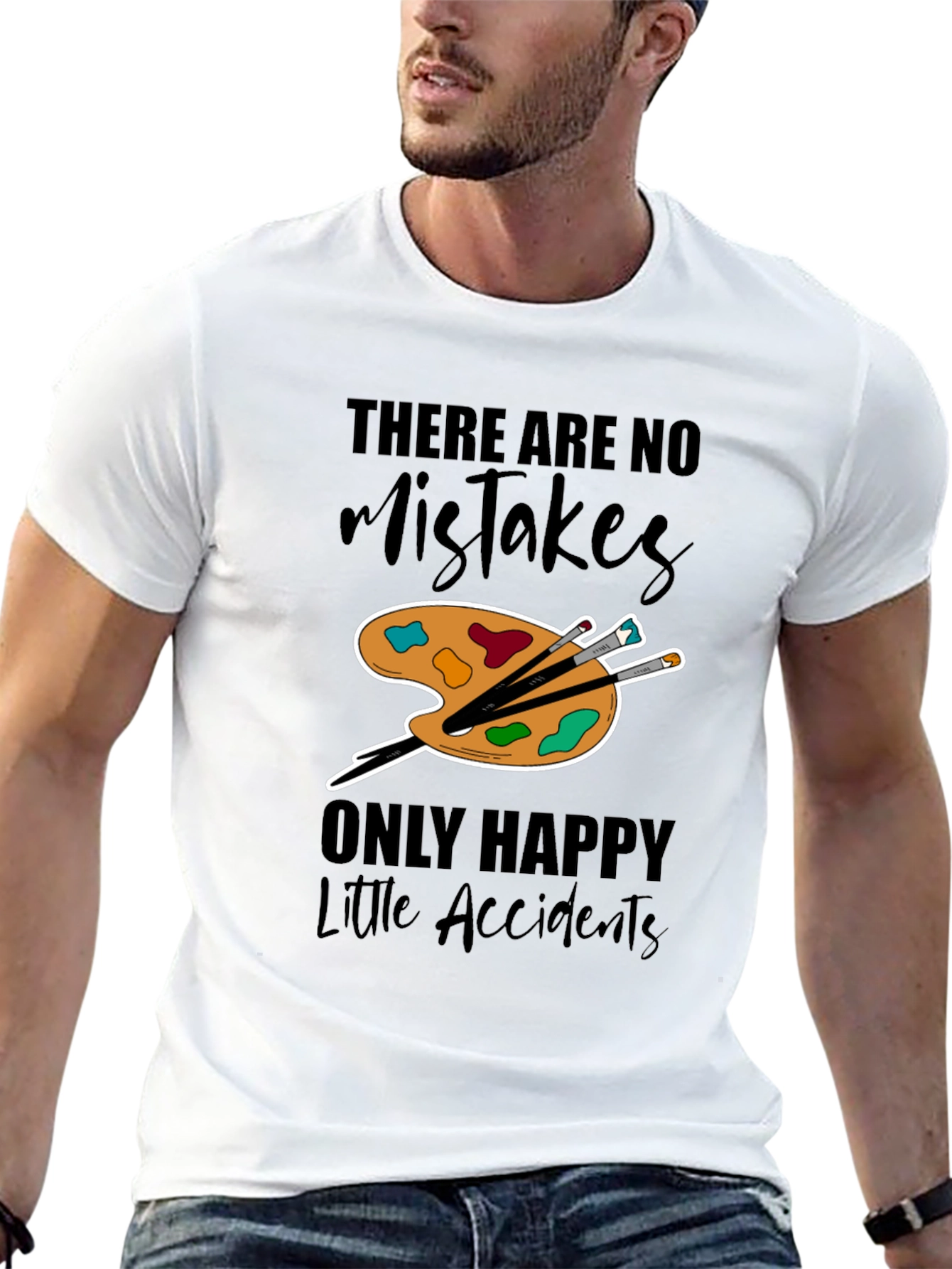 Happy Accidents T-Shirt - Artist Palette Design