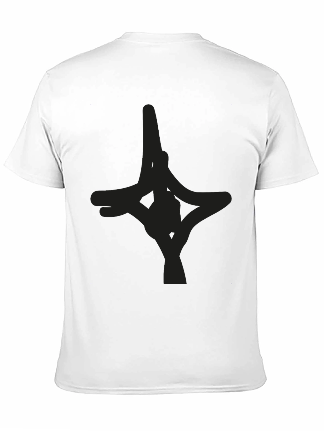 Mens Black Graphic Tee - Abstract Design