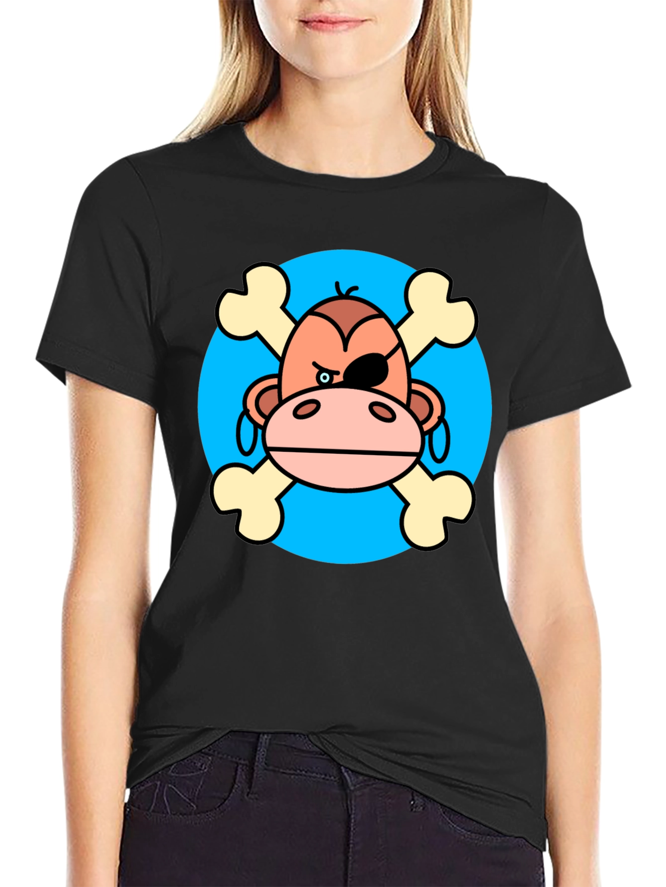 Pirate Monkey Graphic T-Shirt