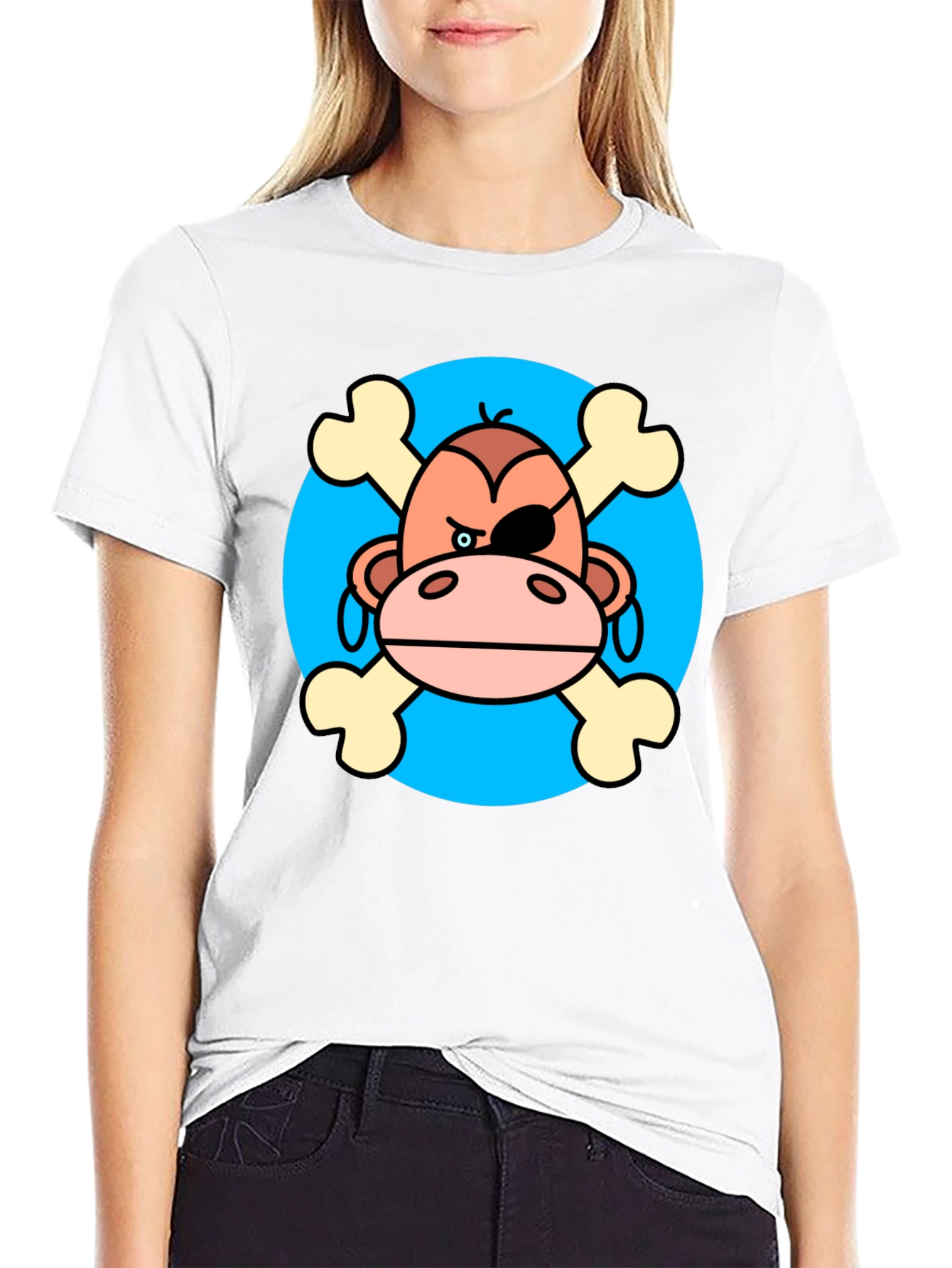 Pirate Monkey Graphic T-Shirt
