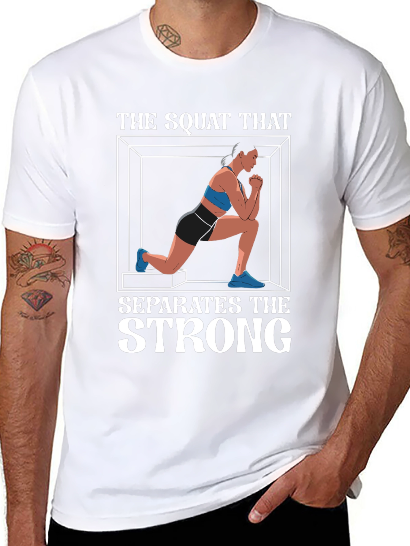 The Squat That Separates the Strong T-Shirt