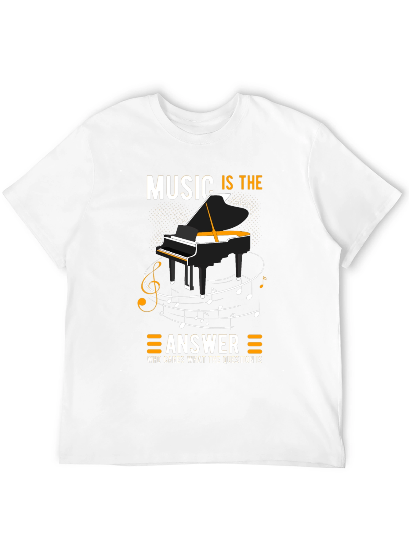 Music is the Answer Piano T-Shirt