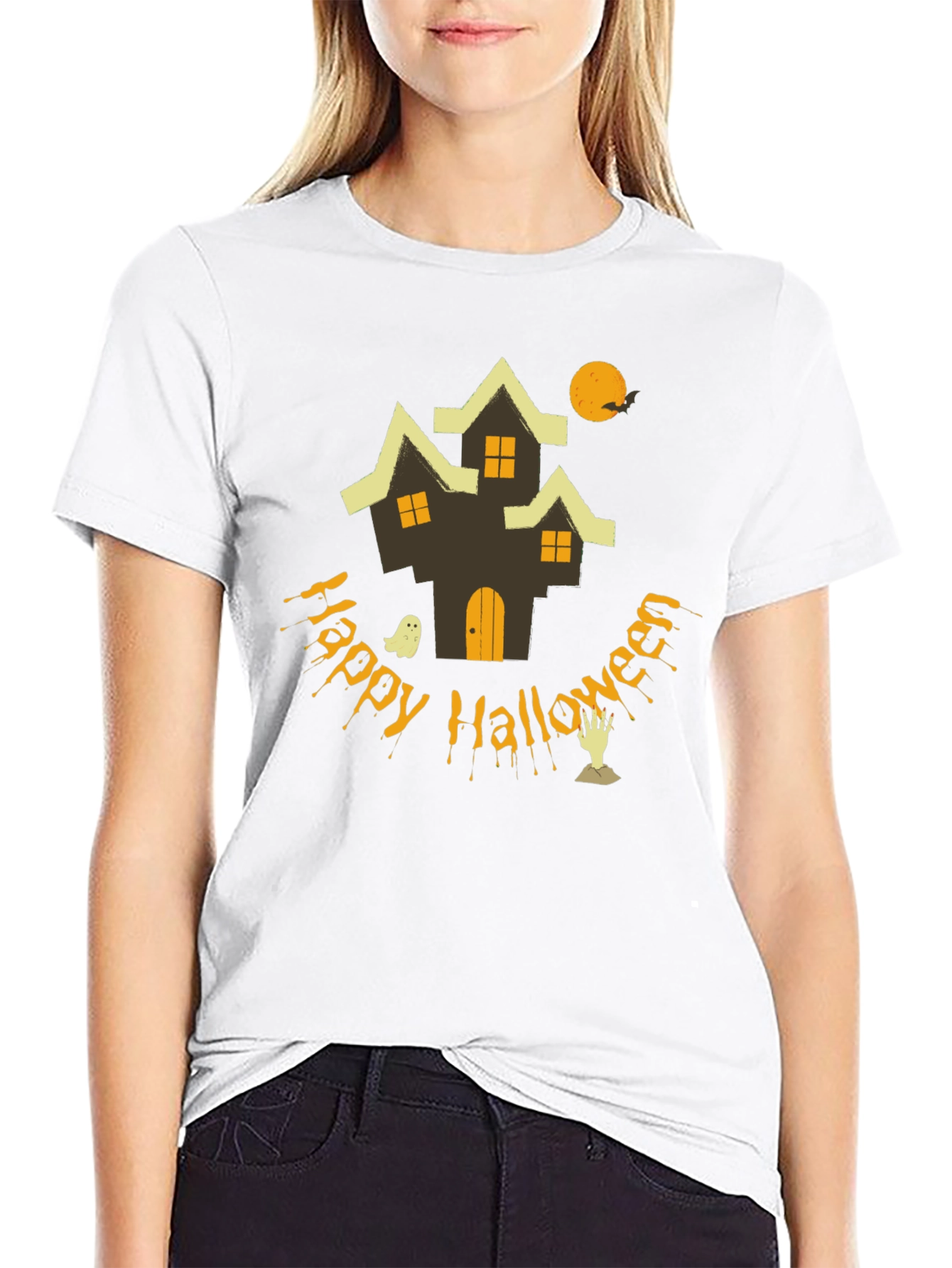 Happy Halloween Graphic Tee - Spooky Season Shirt