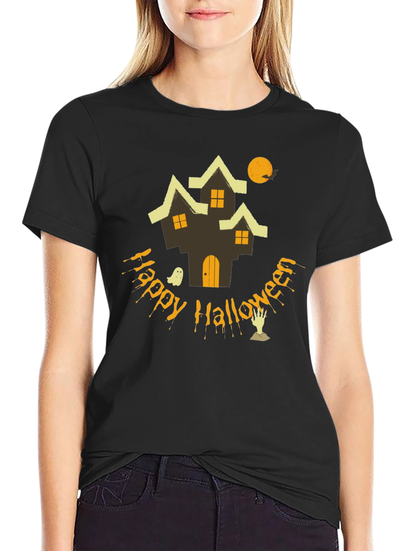 Happy Halloween Graphic Tee - Spooky Season Shirt