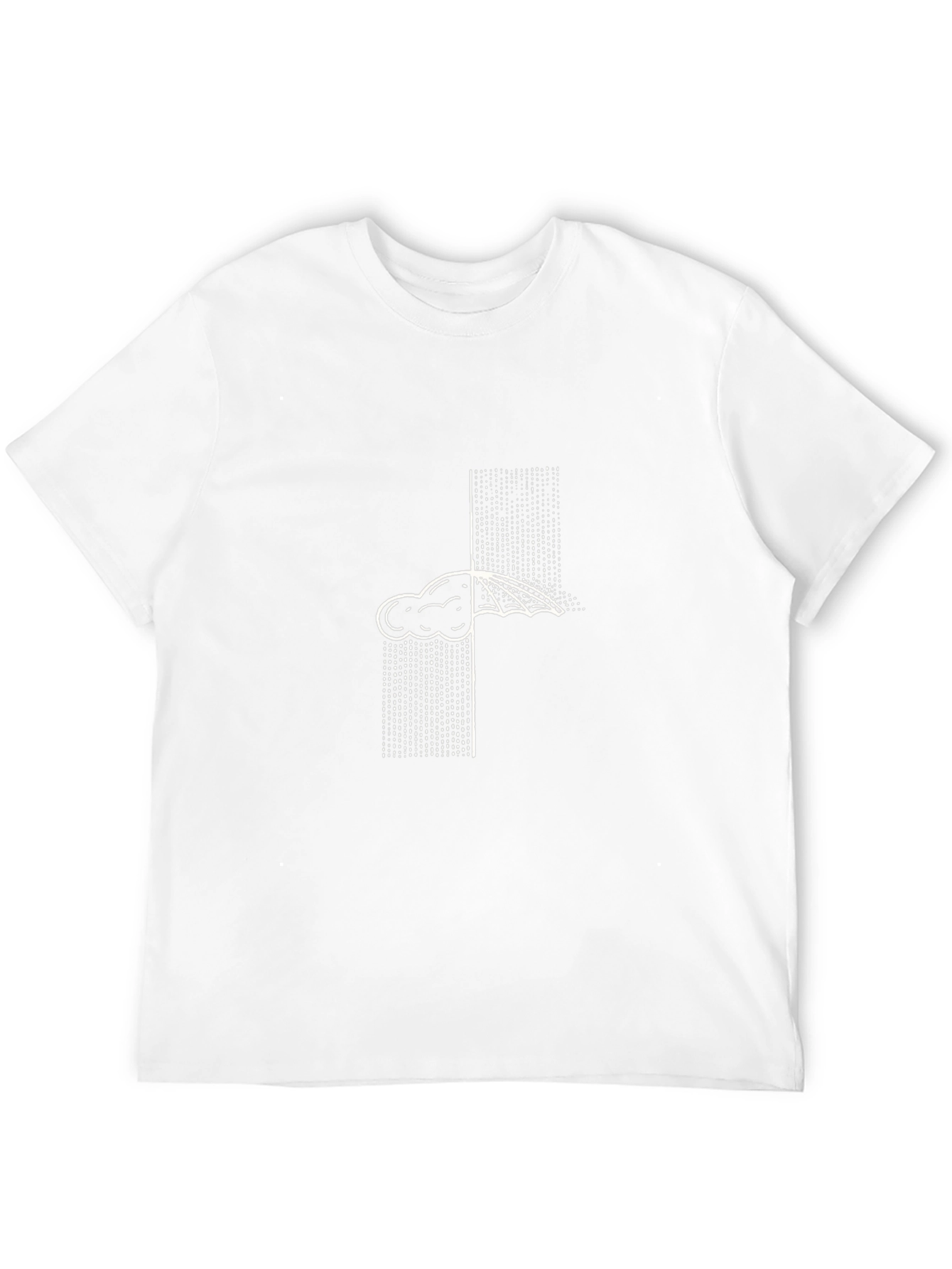 Cloud & Umbrella T-Shirt - Rainy Day Graphic Tee