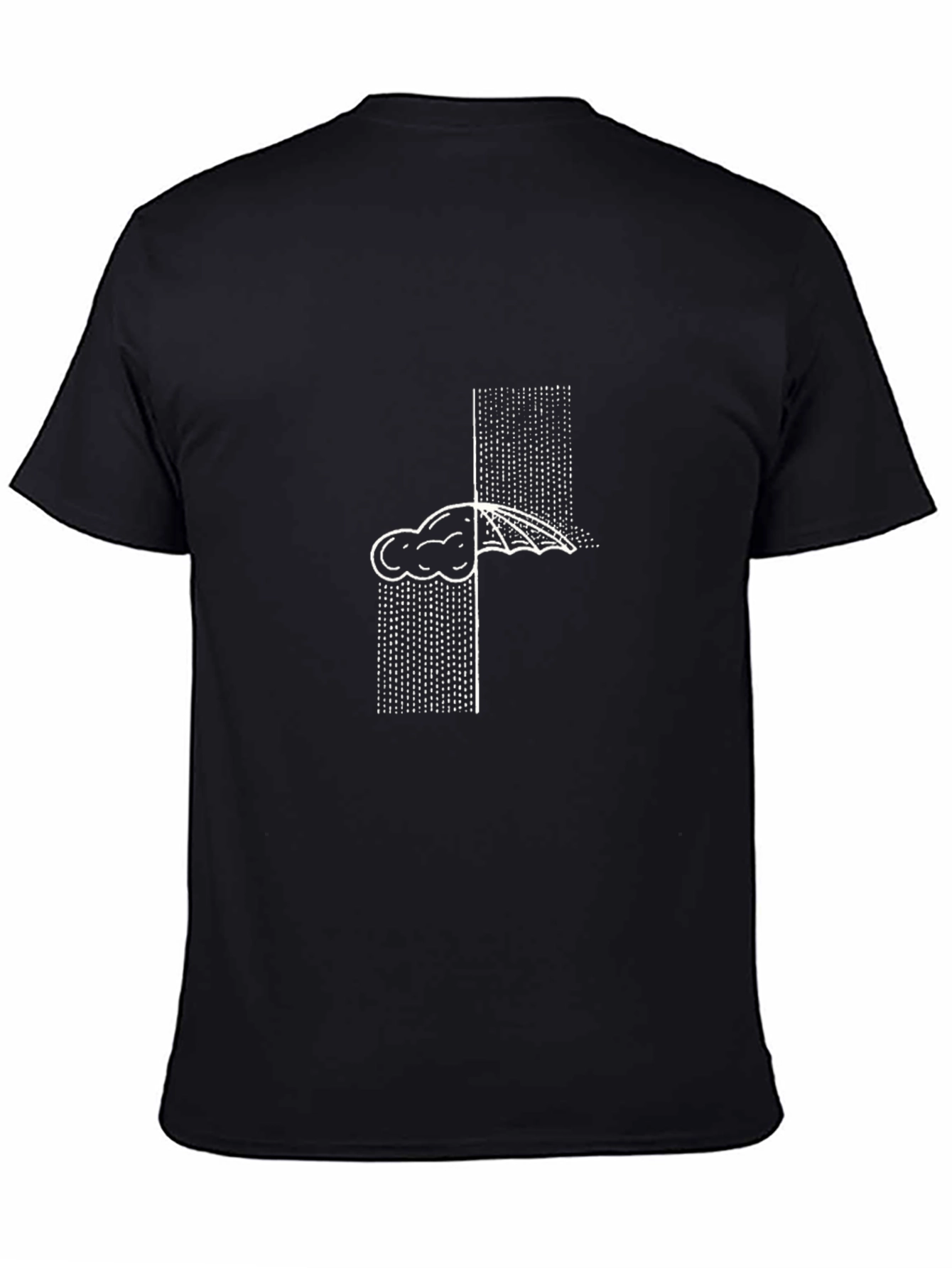 Cloud & Umbrella T-Shirt - Rainy Day Graphic Tee