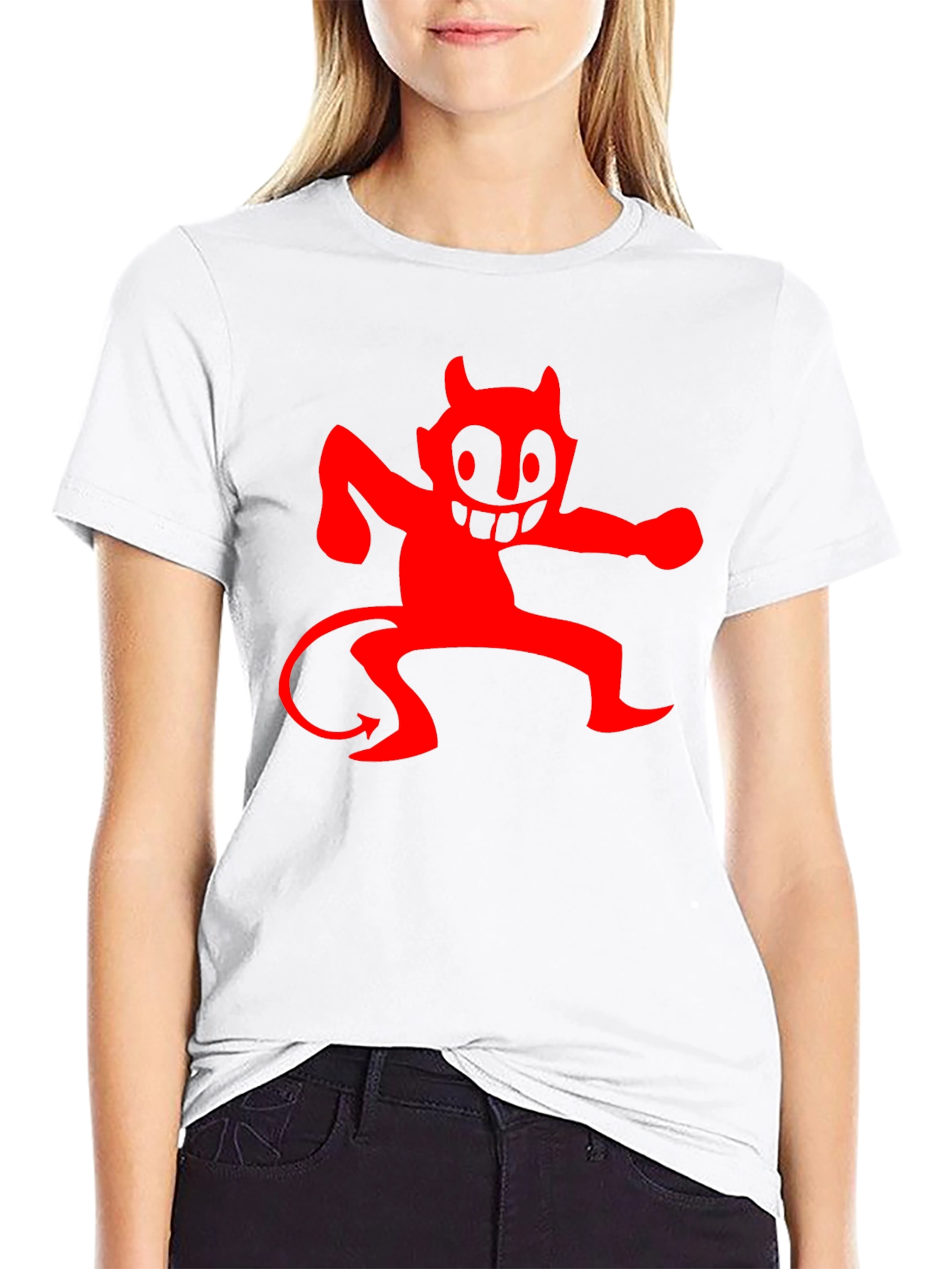 Red Devil Graphic Black T-Shirt