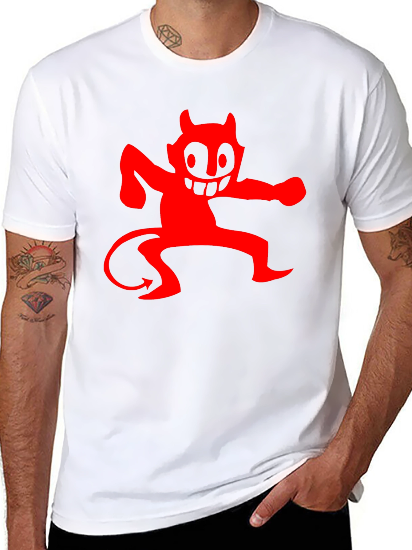 Red Devil Graphic Black T-Shirt