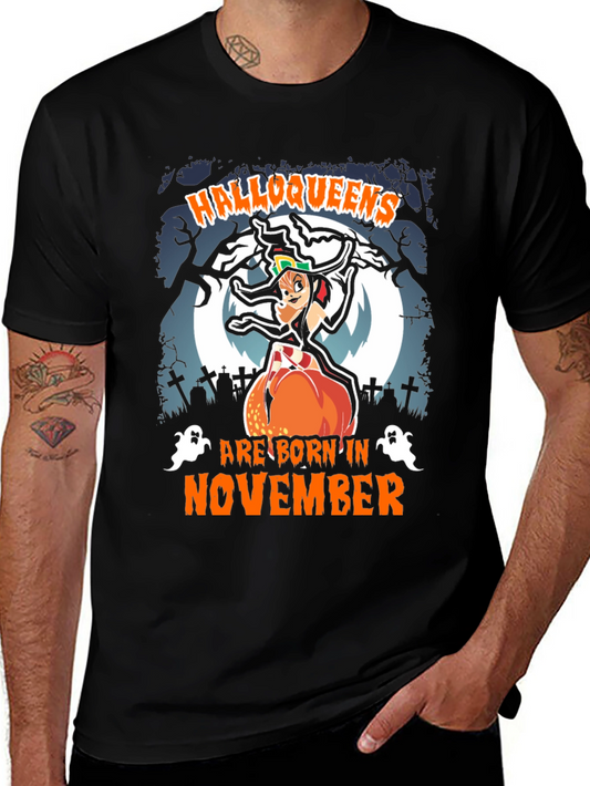Halloqueens Born in November T-Shirt