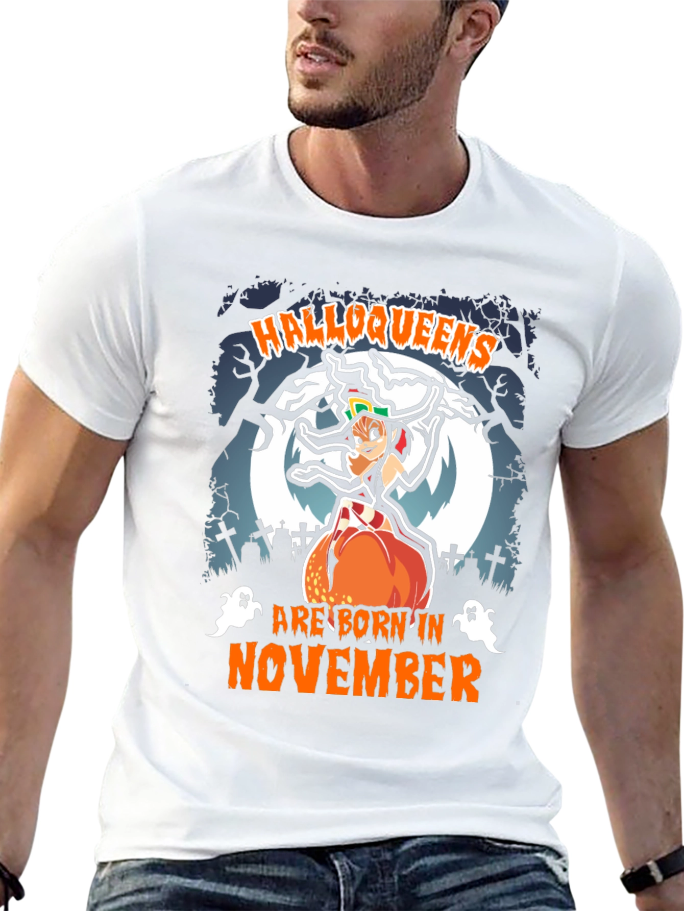 Halloqueens Born in November T-Shirt