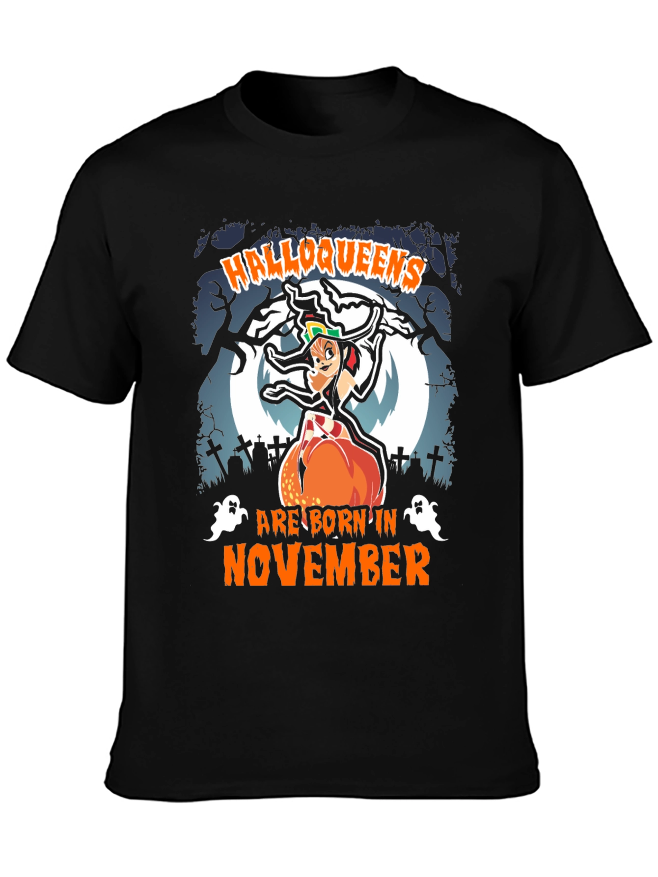 Halloqueens Born in November T-Shirt