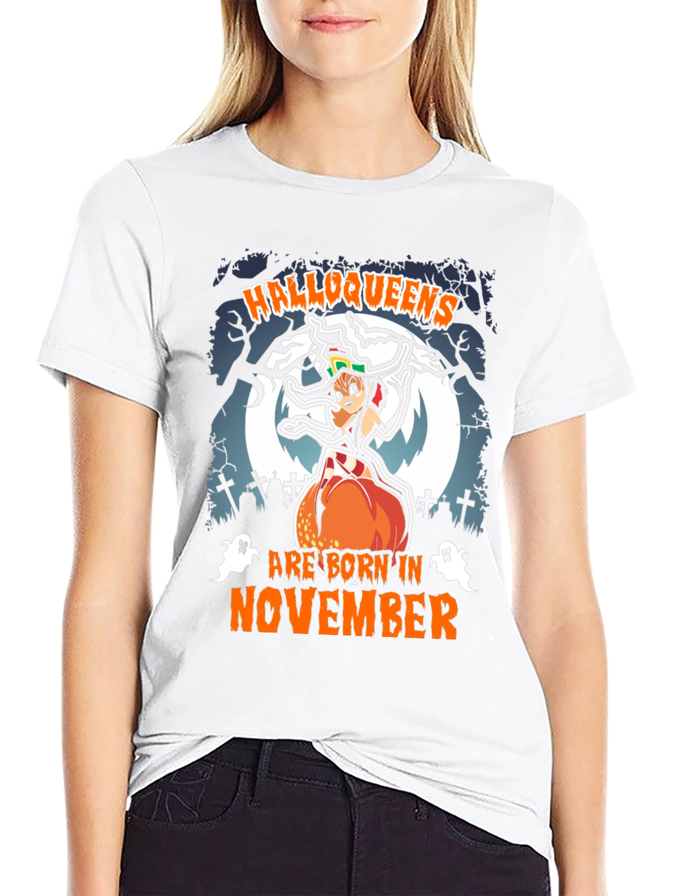 Halloqueens Born in November T-Shirt