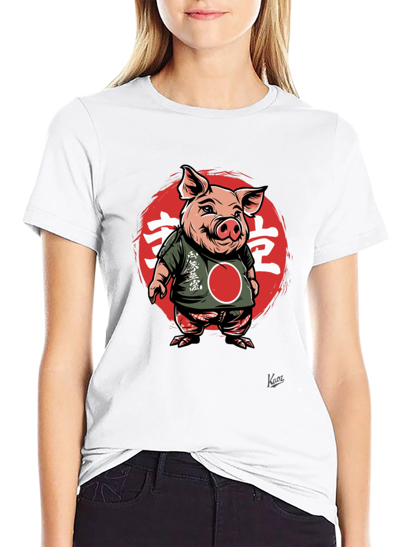 Japanese Pig T-Shirt - Unique Graphic Tee