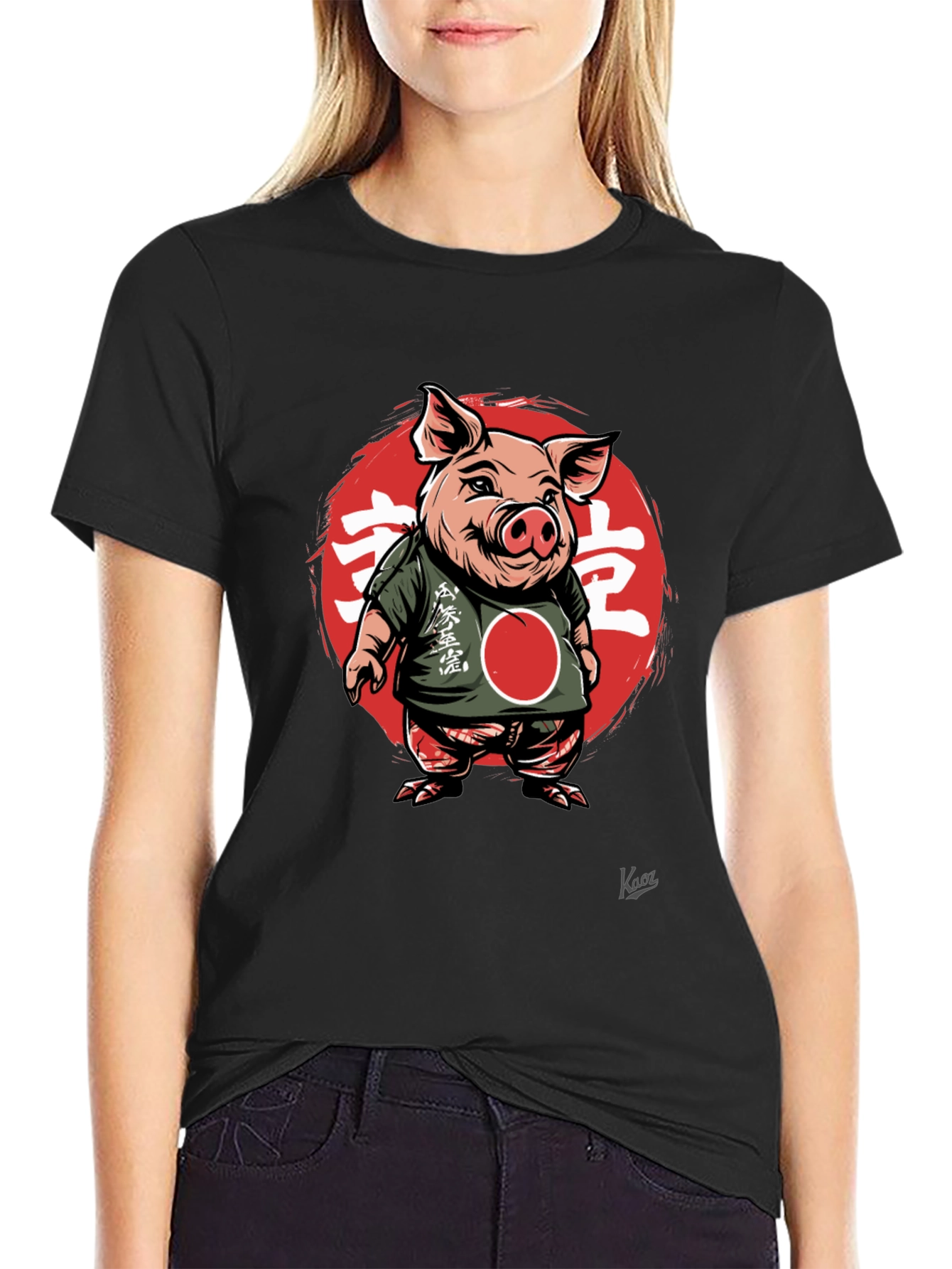 Japanese Pig T-Shirt - Unique Graphic Tee