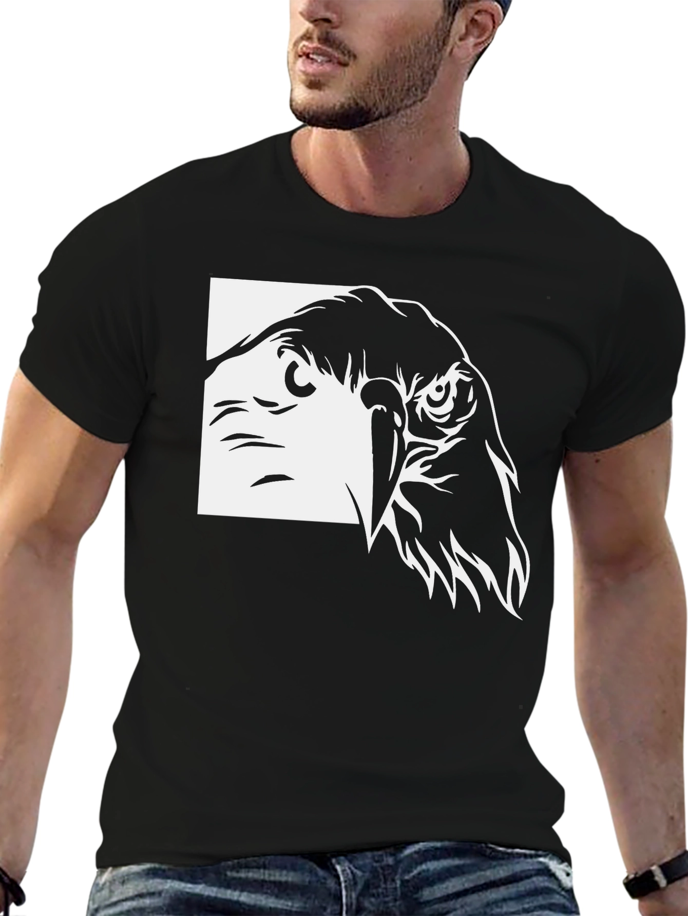 Eagle Graphic Black T-Shirt - Bold & Stylish