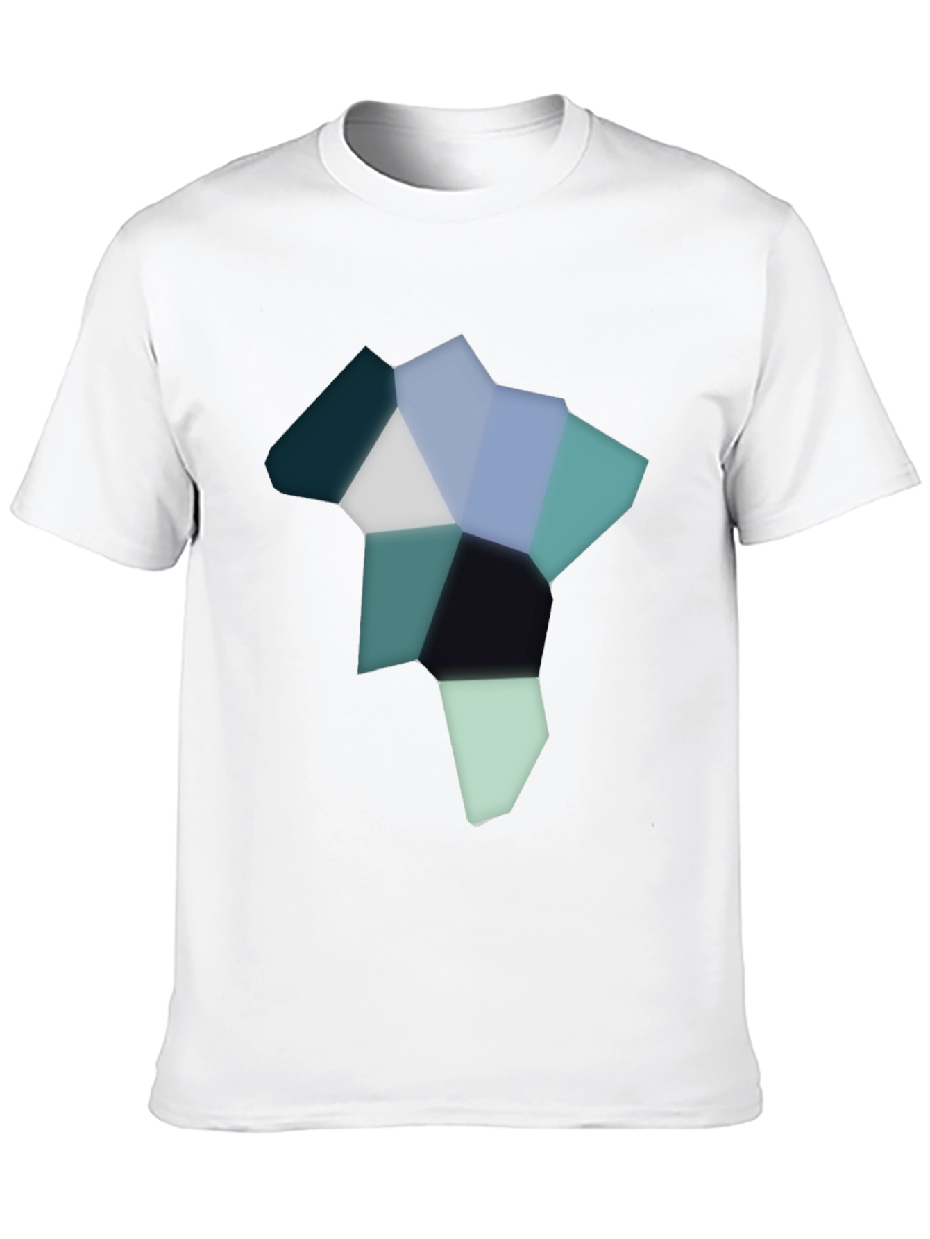 Abstract Geometric Graphic Tee - Modern Style