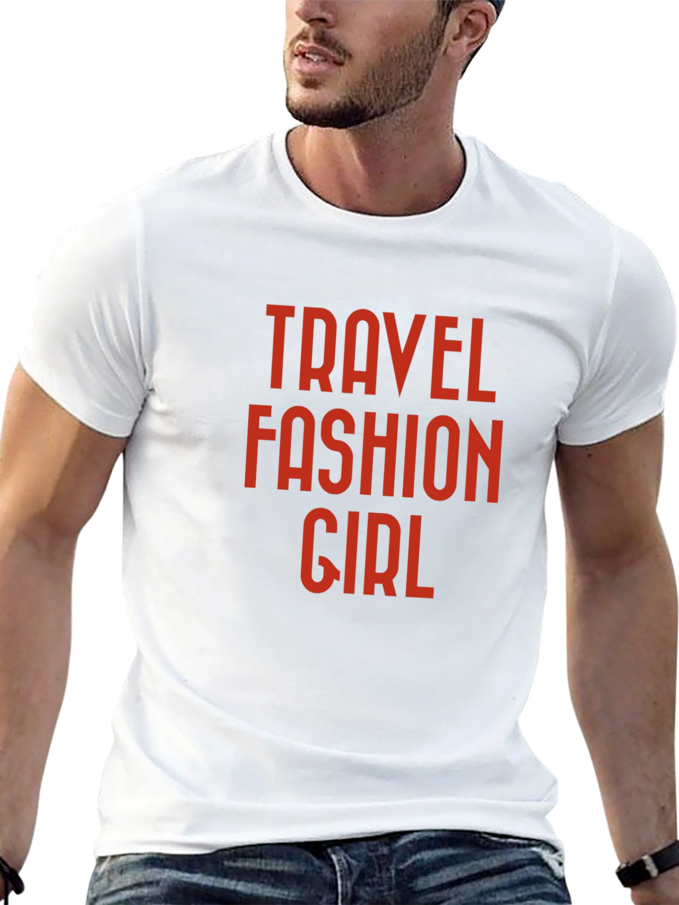 Travel Fashion Girl Graphic Tee - Trendy Style