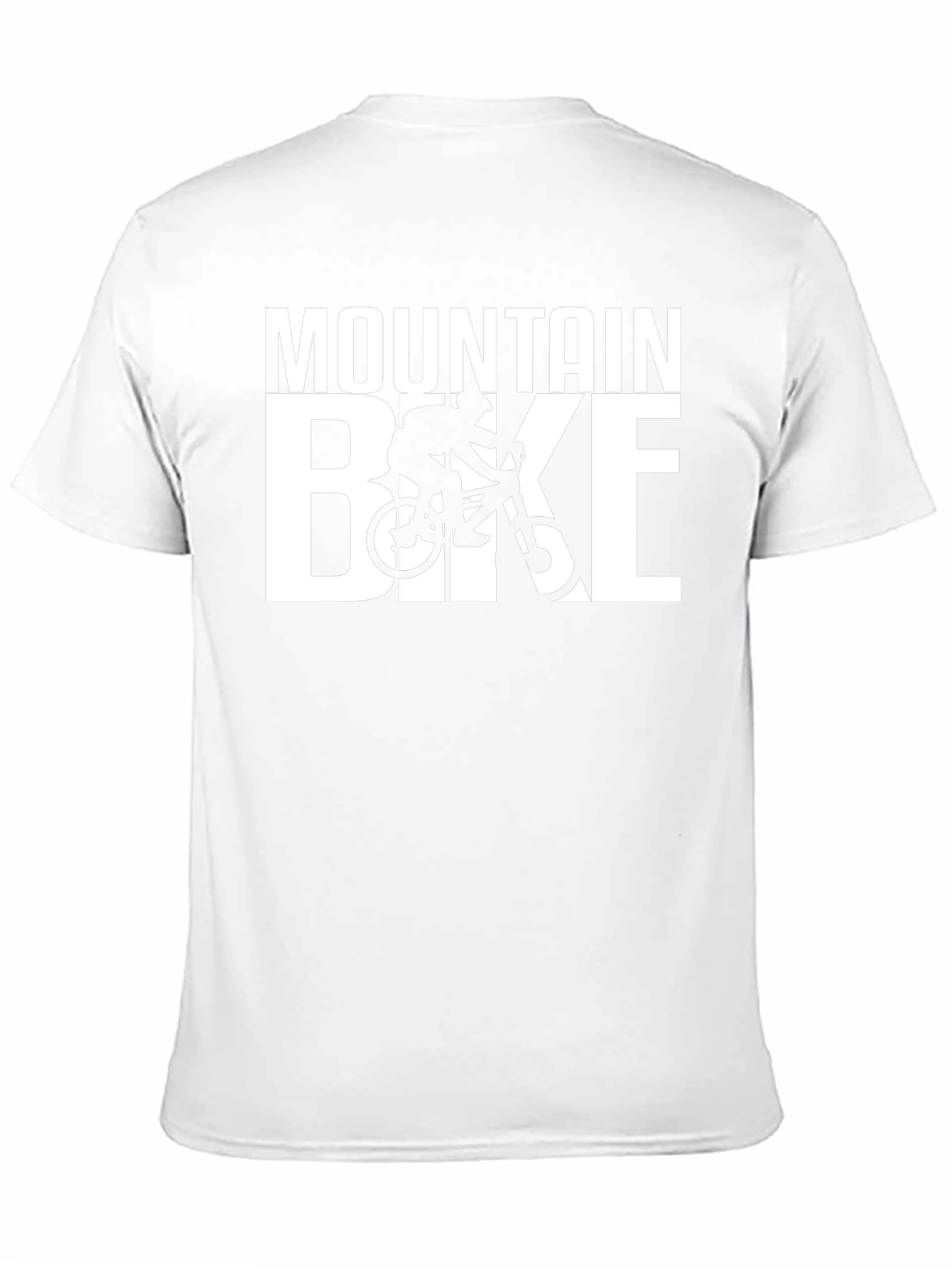 Mountain Bike Graphic T-Shirt - Black Casual Tee