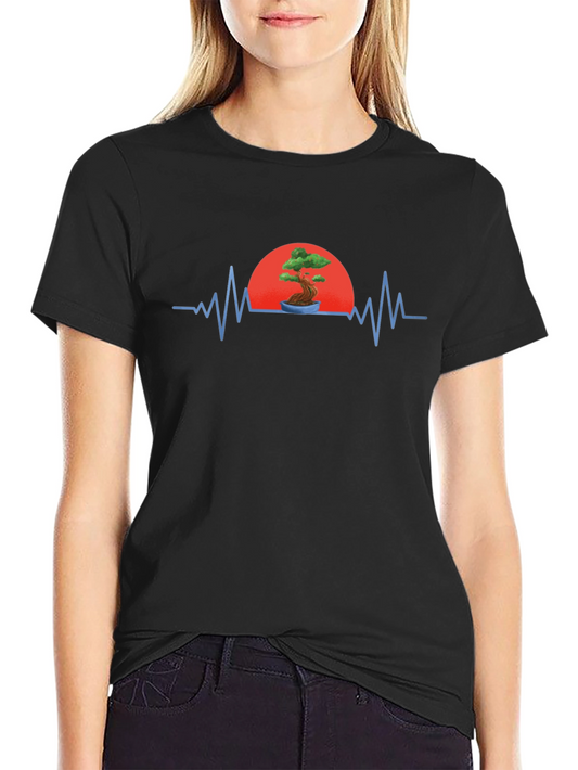 Bonsai Heartbeat T-Shirt - Nature Lover Tee