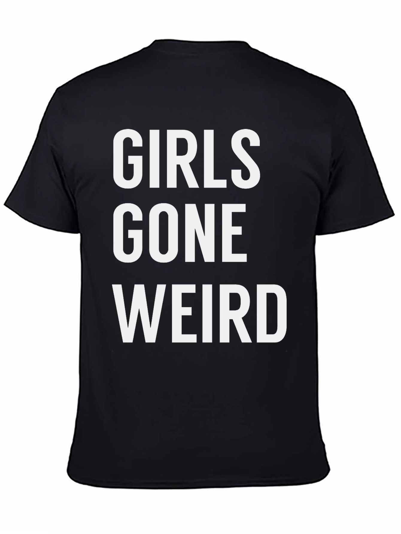 Girls Gone Weird Graphic Tee - Black Casual T-Shirt