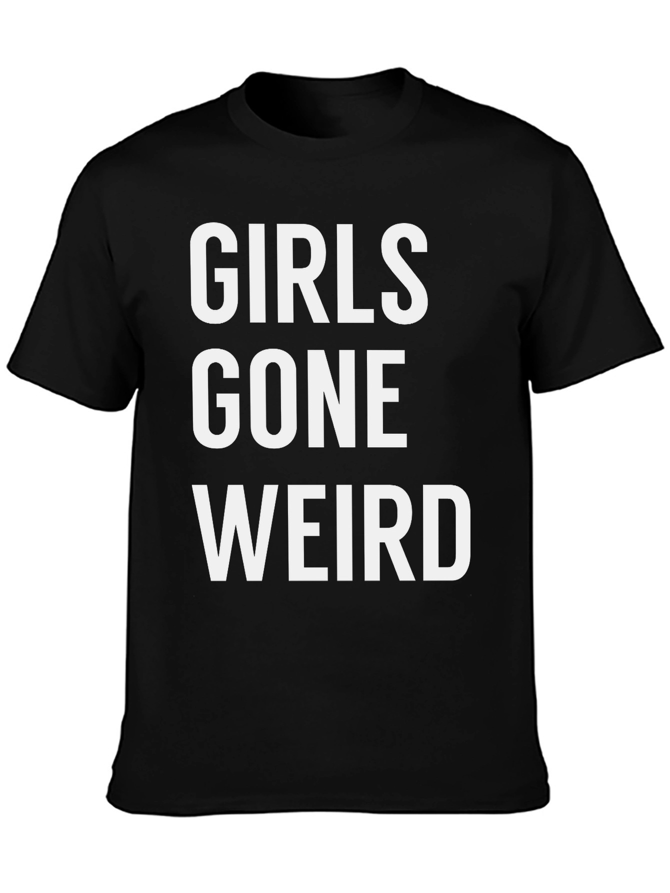 Girls Gone Weird Graphic Tee - Black Casual T-Shirt