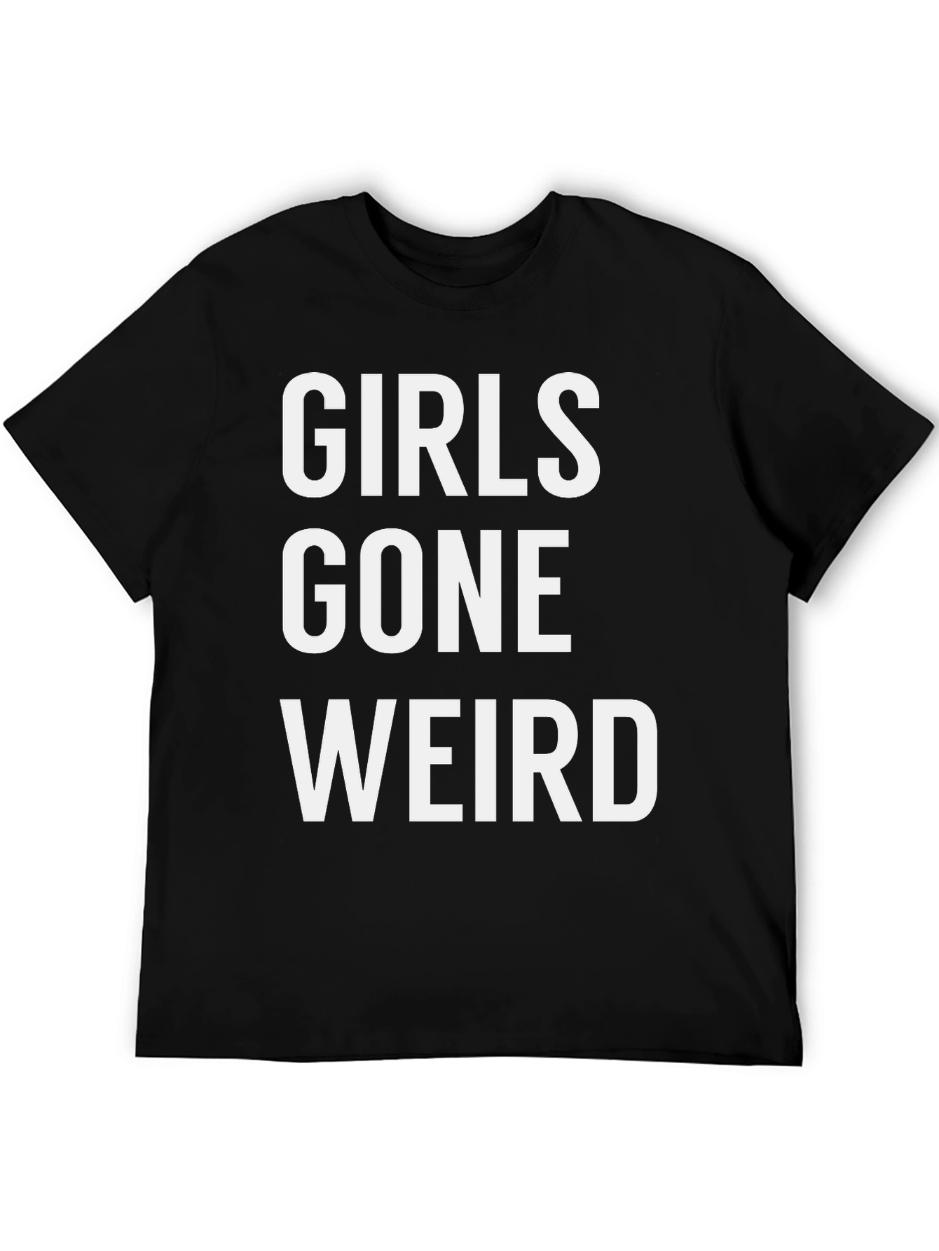 Girls Gone Weird Graphic Tee - Black Casual T-Shirt