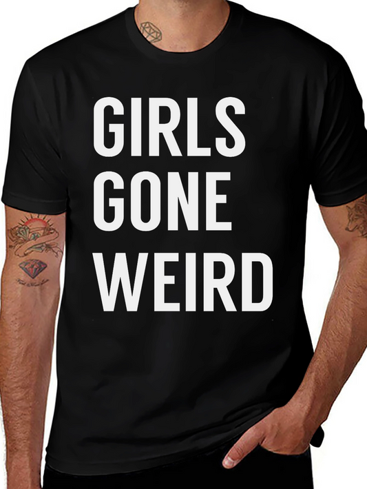 Girls Gone Weird Graphic Tee - Black Casual T-Shirt