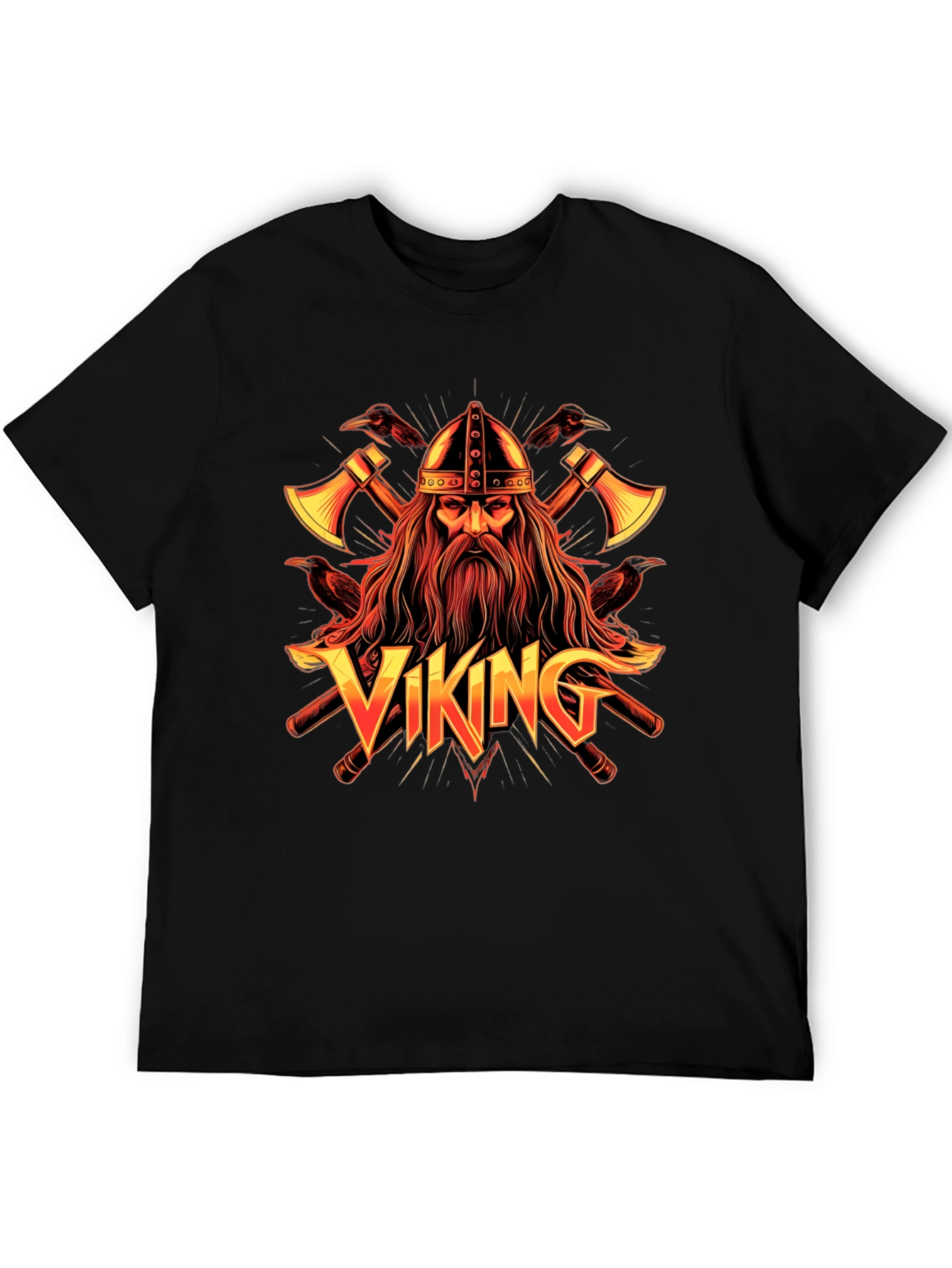 Viking Graphic Tee - Nordic Warrior Design