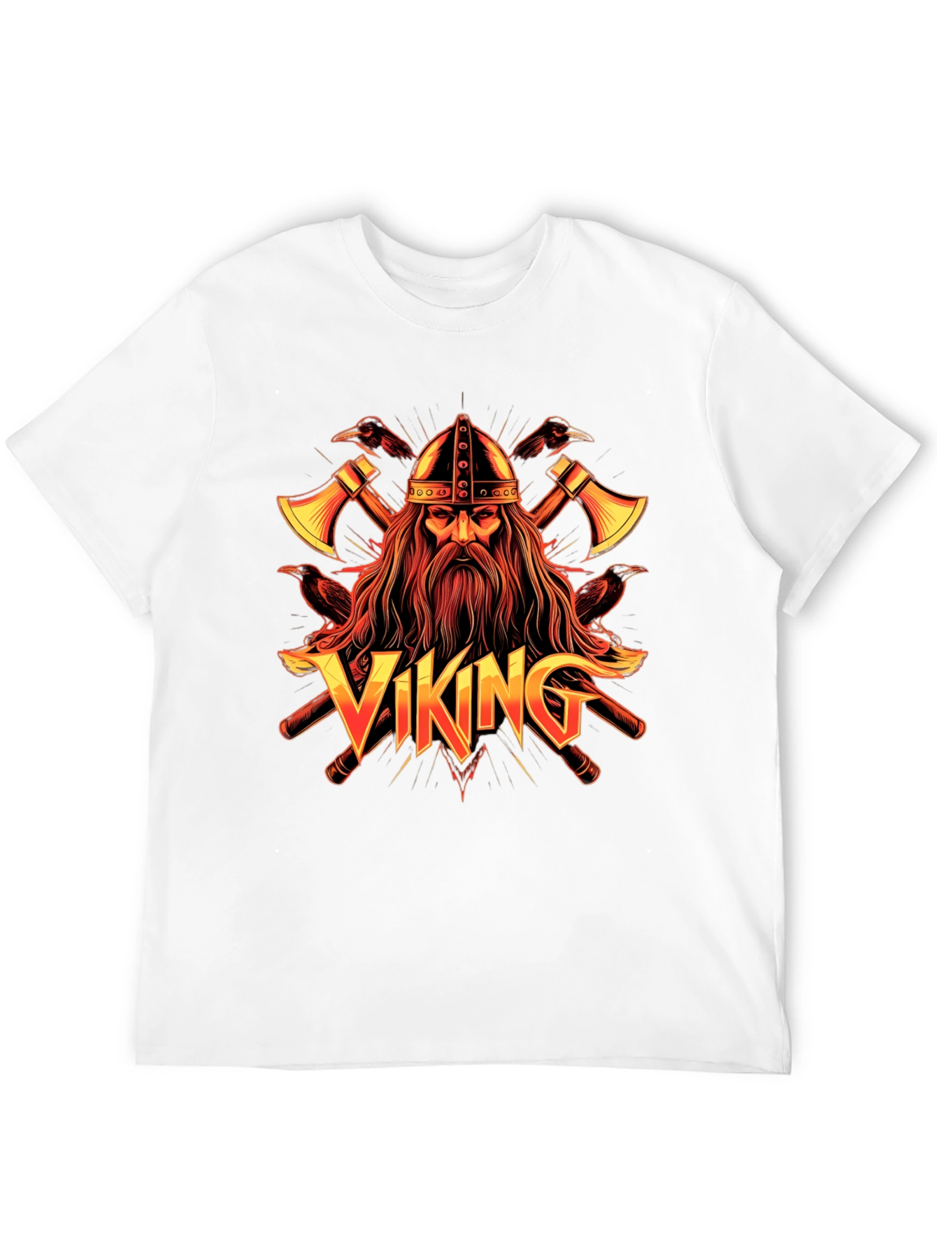 Viking Graphic Tee - Nordic Warrior Design