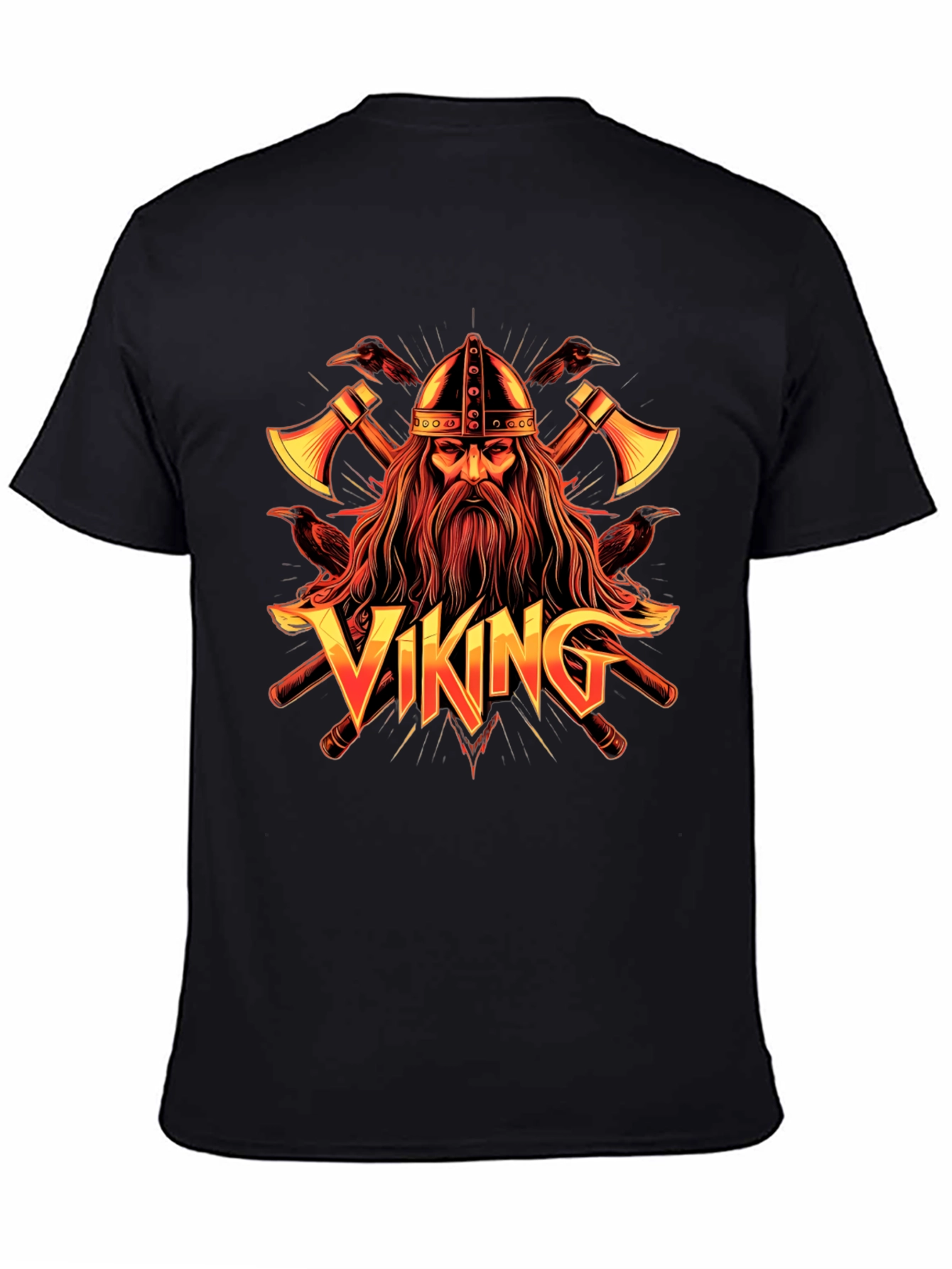 Viking Graphic Tee - Nordic Warrior Design