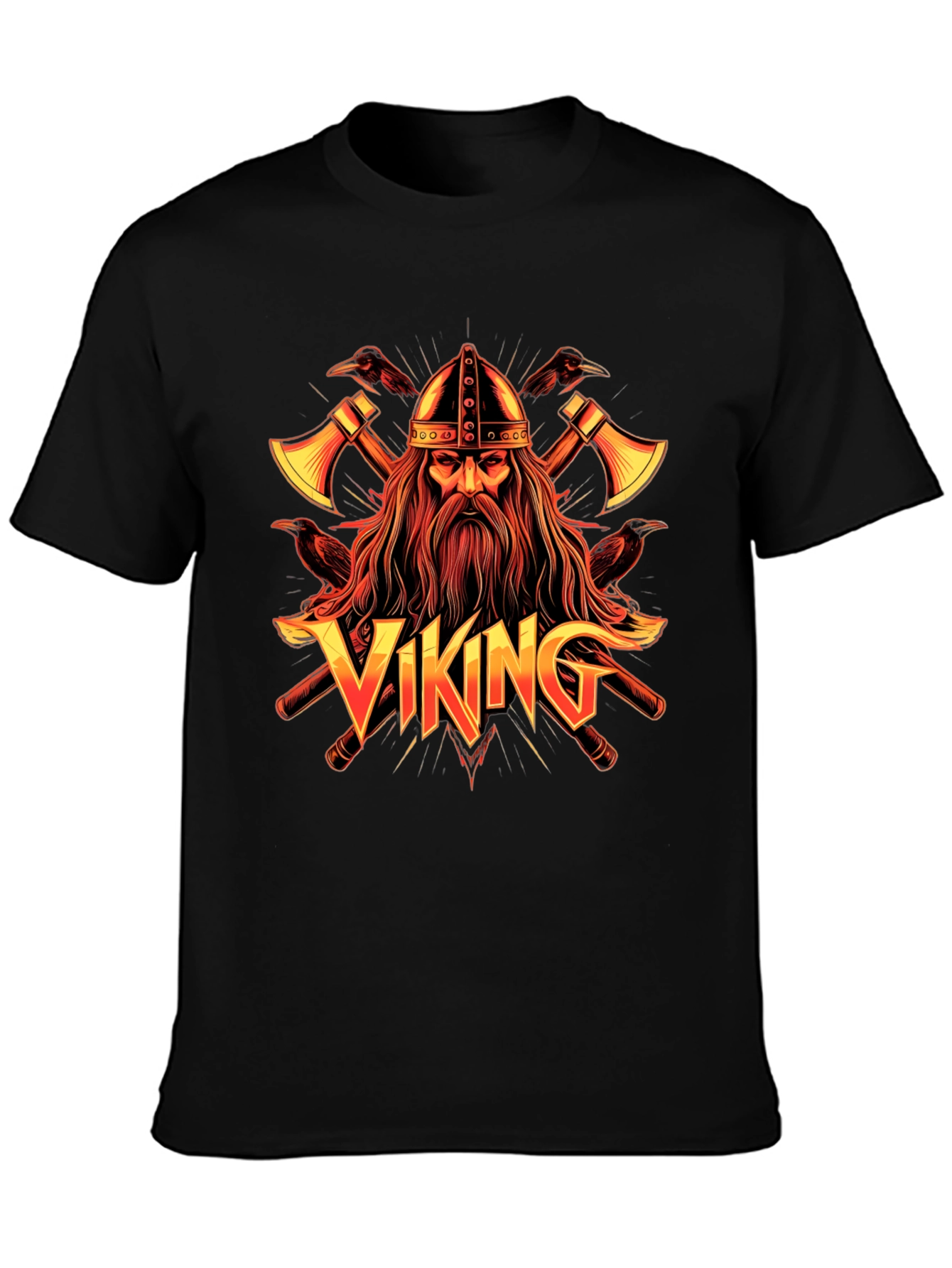 Viking Graphic Tee - Nordic Warrior Design