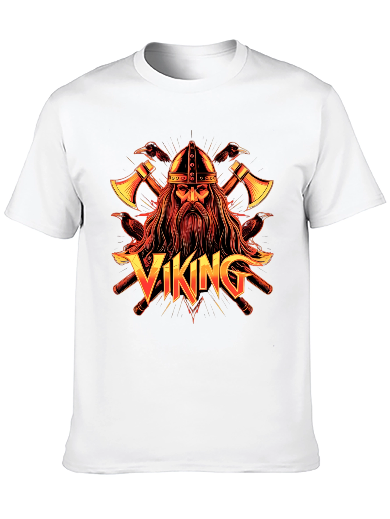 Viking Graphic Tee - Nordic Warrior Design