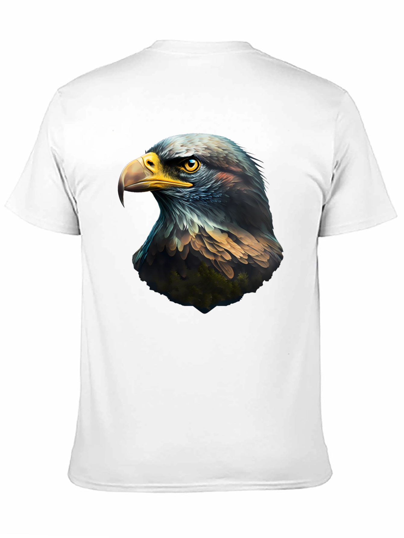 Eagle Head Graphic Black T-Shirt