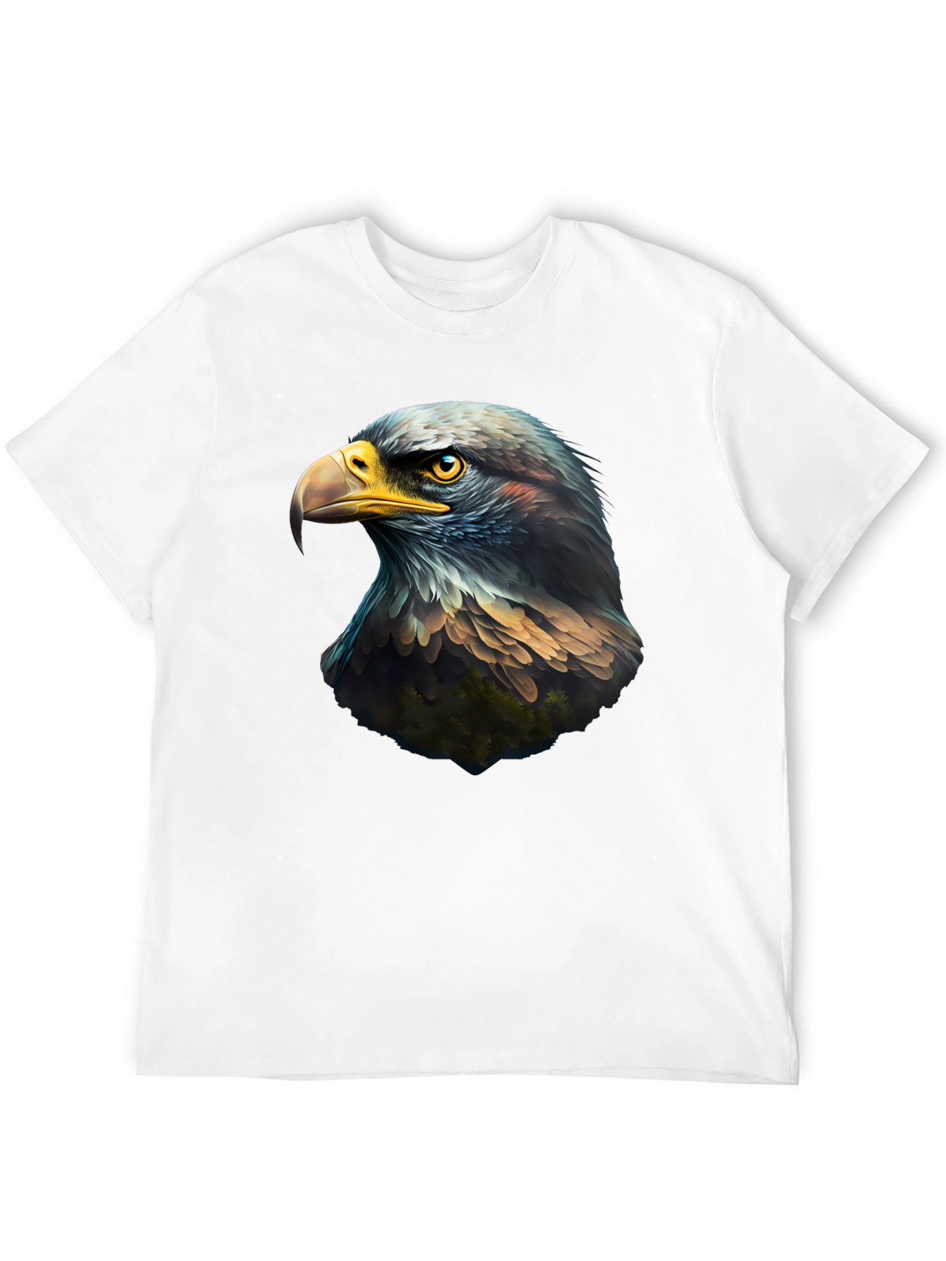 Eagle Head Graphic Black T-Shirt