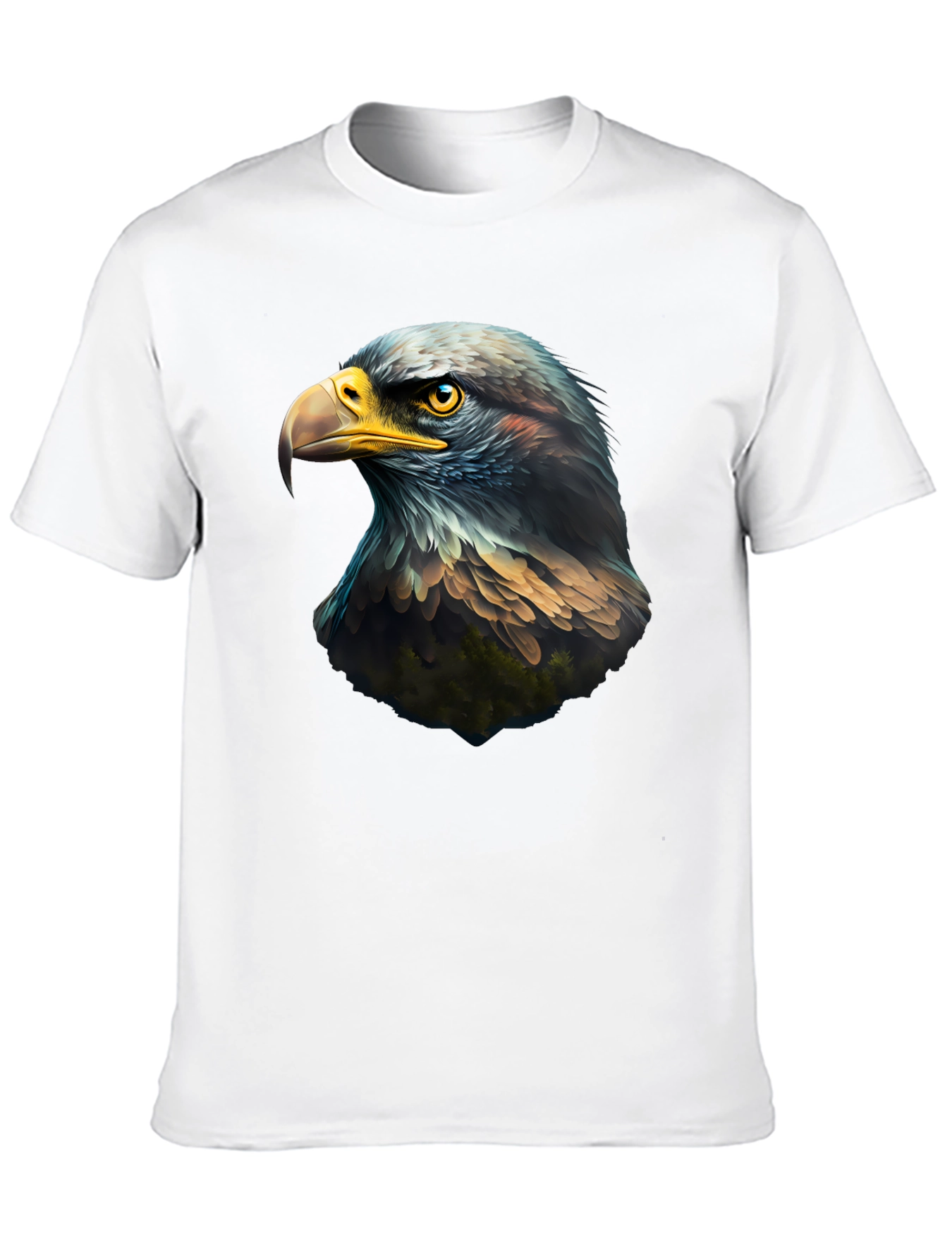 Eagle Head Graphic Black T-Shirt