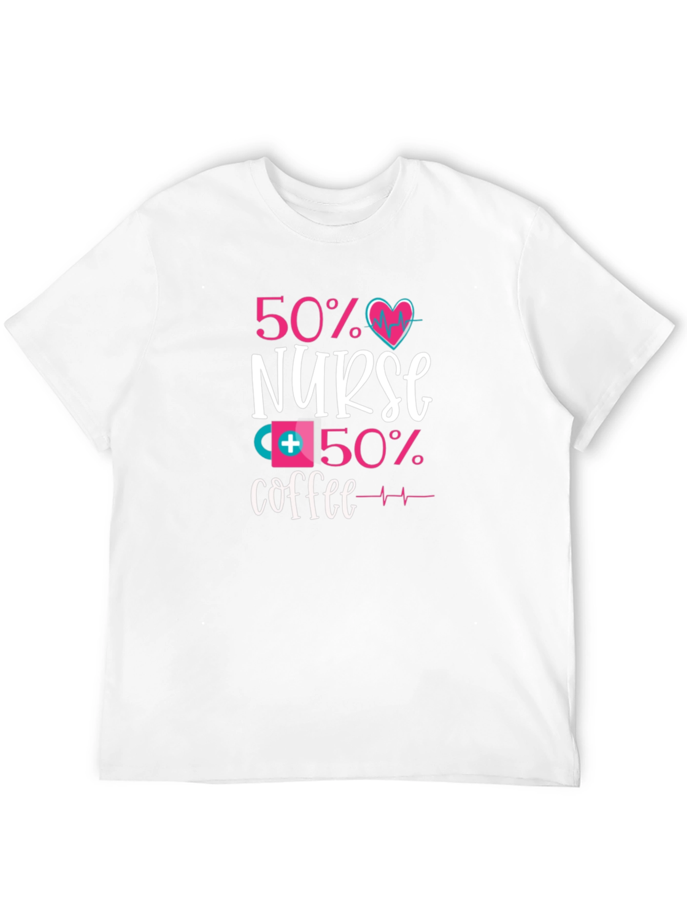 50% Nurse 50% Coffee Graphic Tee - Unisex
