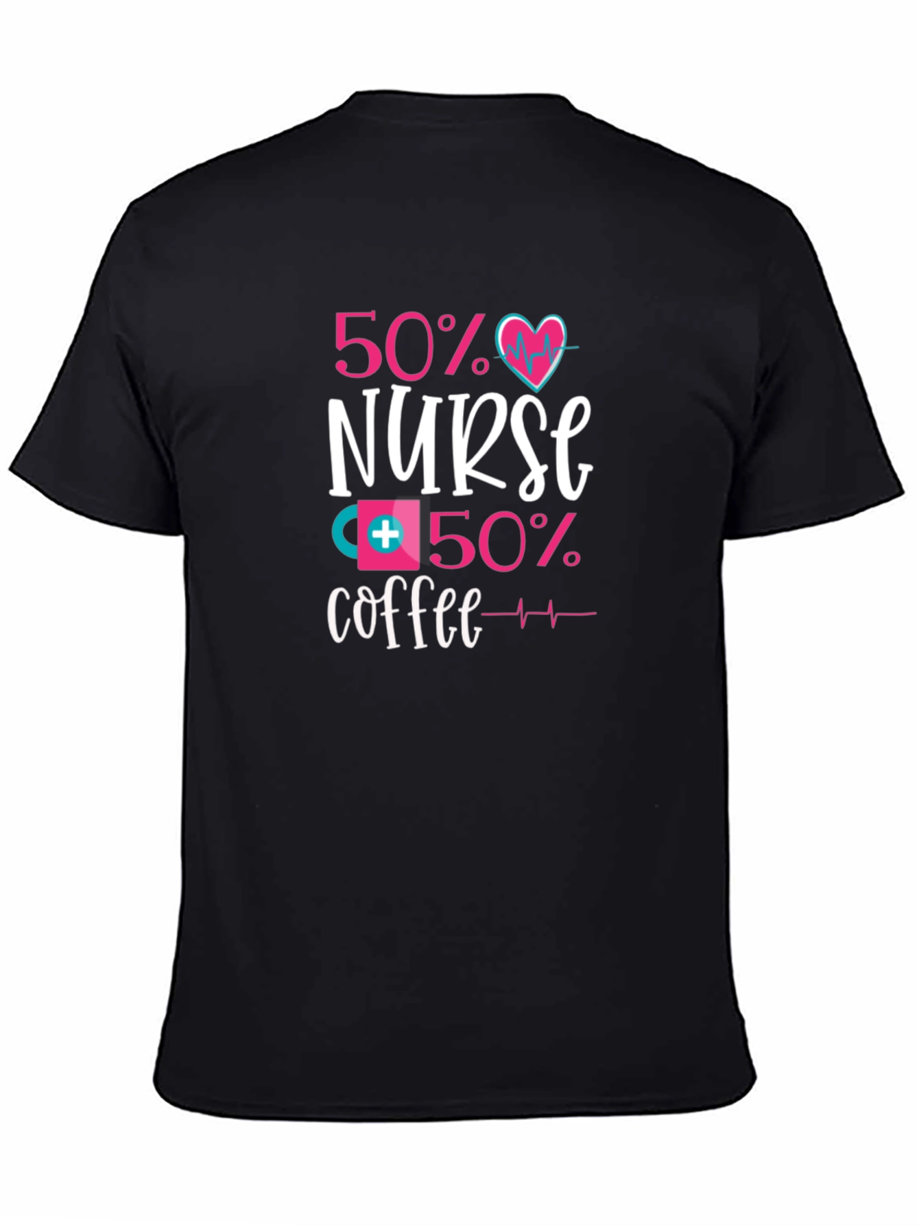 50% Nurse 50% Coffee Graphic Tee - Unisex