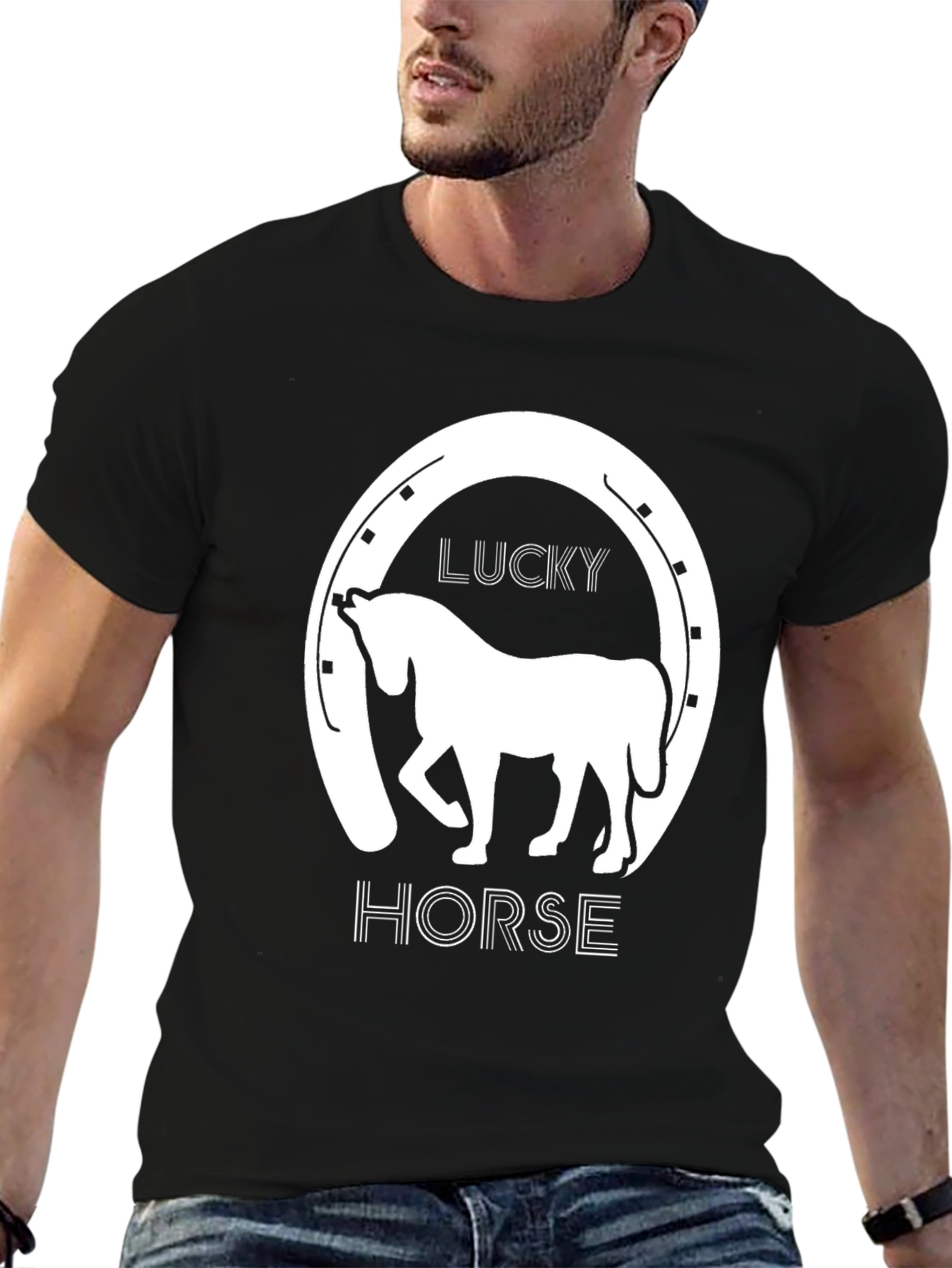 Lucky Horse Graphic T-Shirt