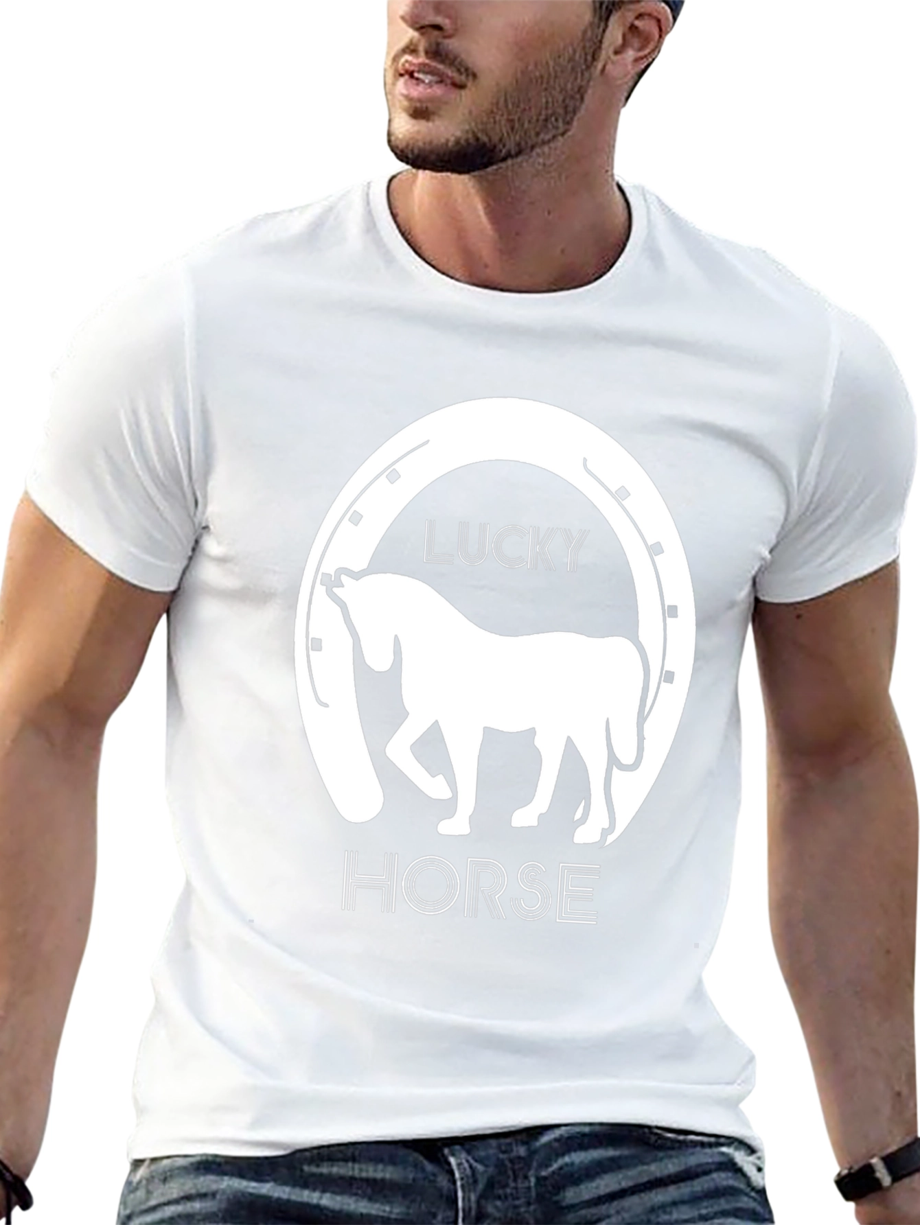 Lucky Horse Graphic T-Shirt