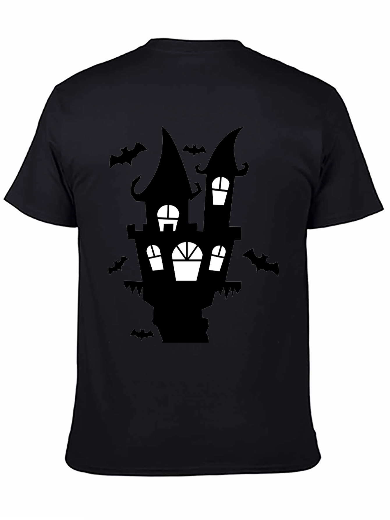 Spooky Haunted House Graphic Tee