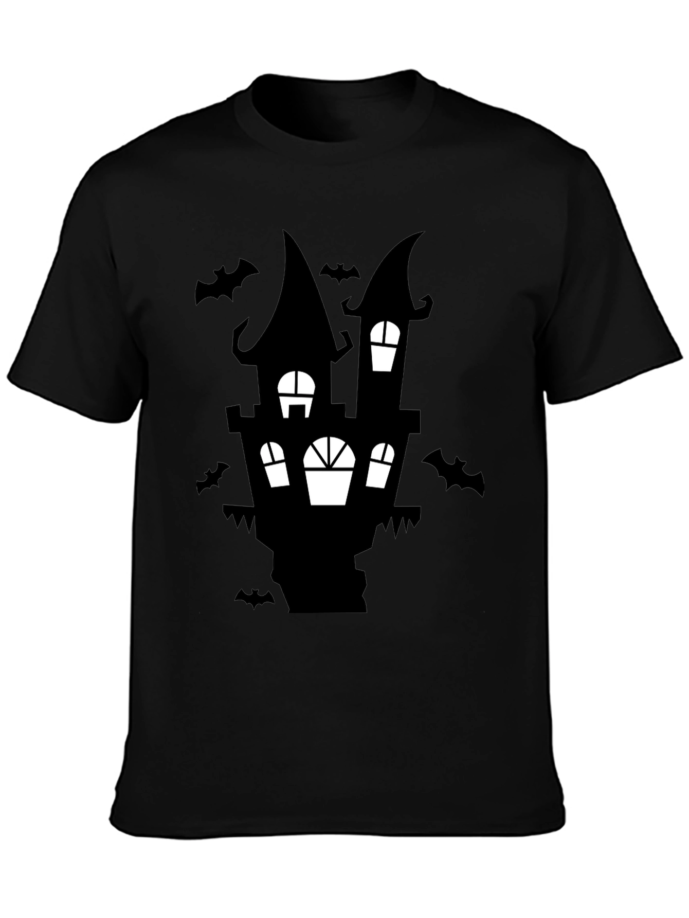 Spooky Haunted House Graphic Tee