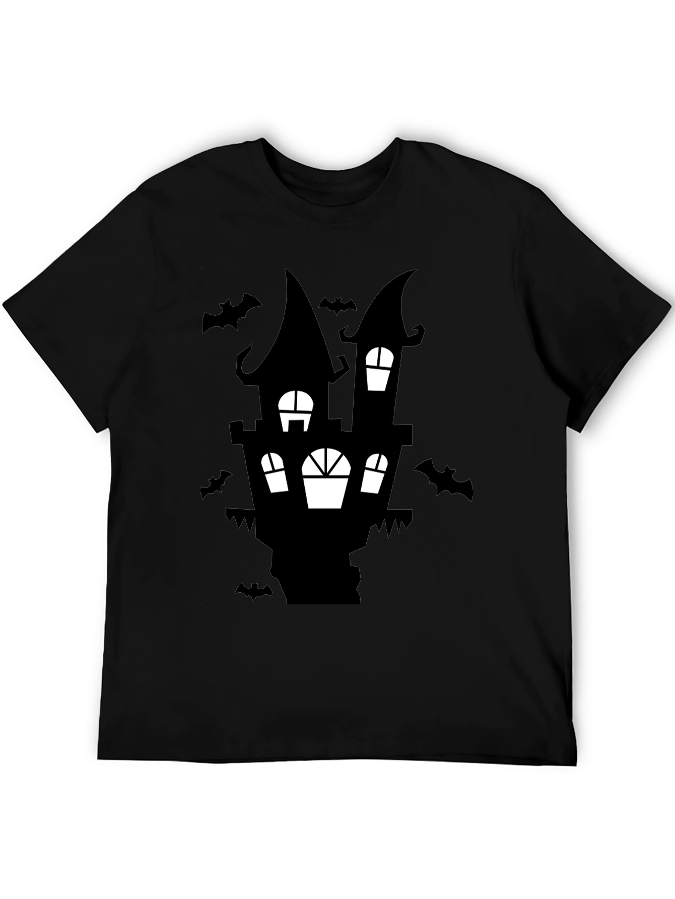 Spooky Haunted House Graphic Tee