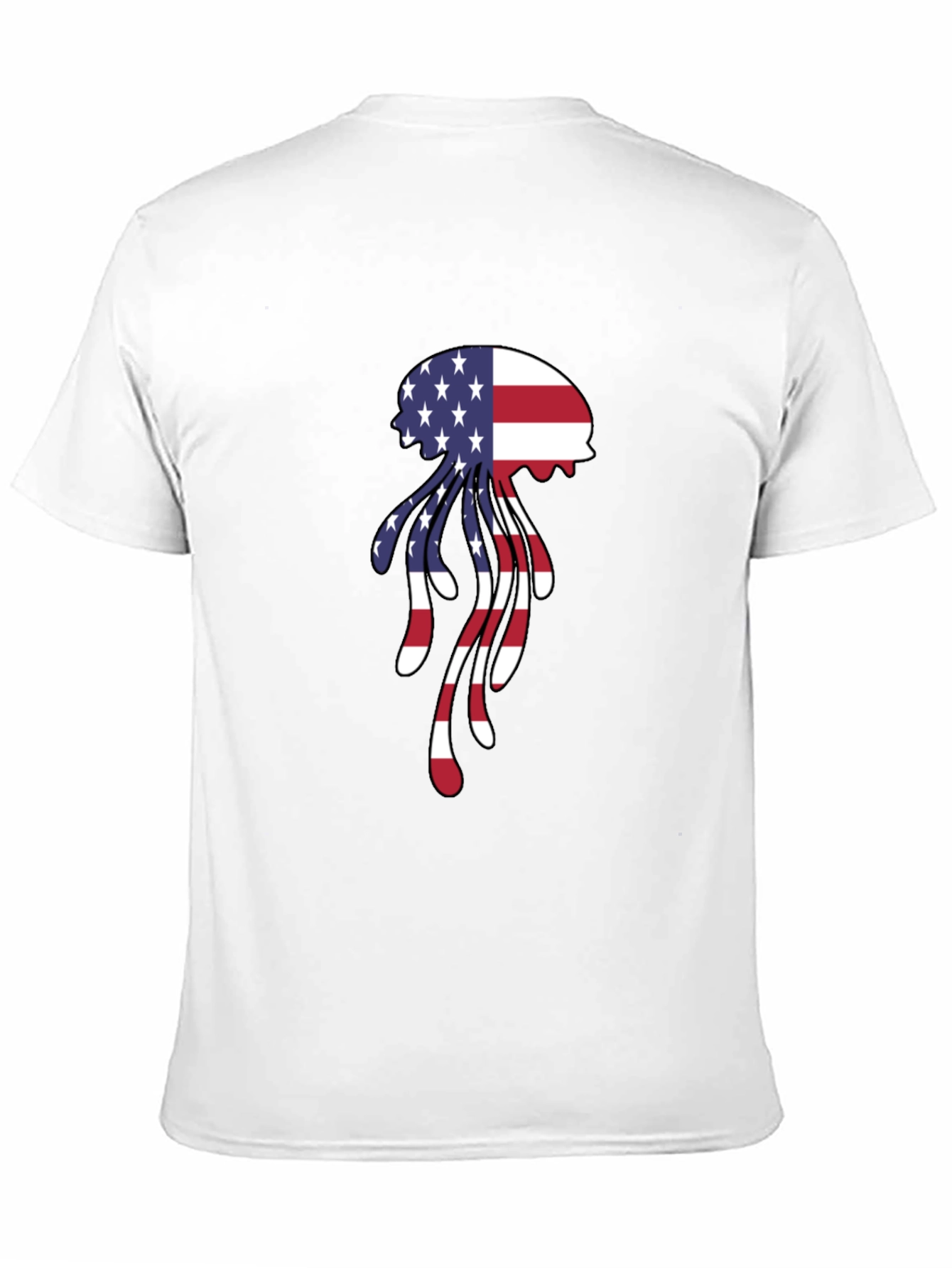 Patriotic Jellyfish Graphic T-Shirt